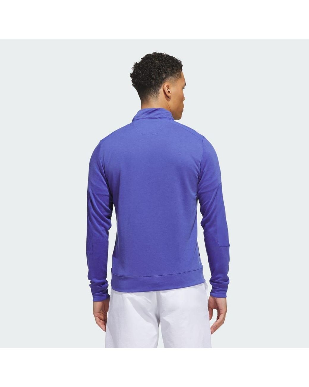 Adidas Blue Ultimate365+ Course Control Hybrid Quarter-Zip Sweatshirt for men