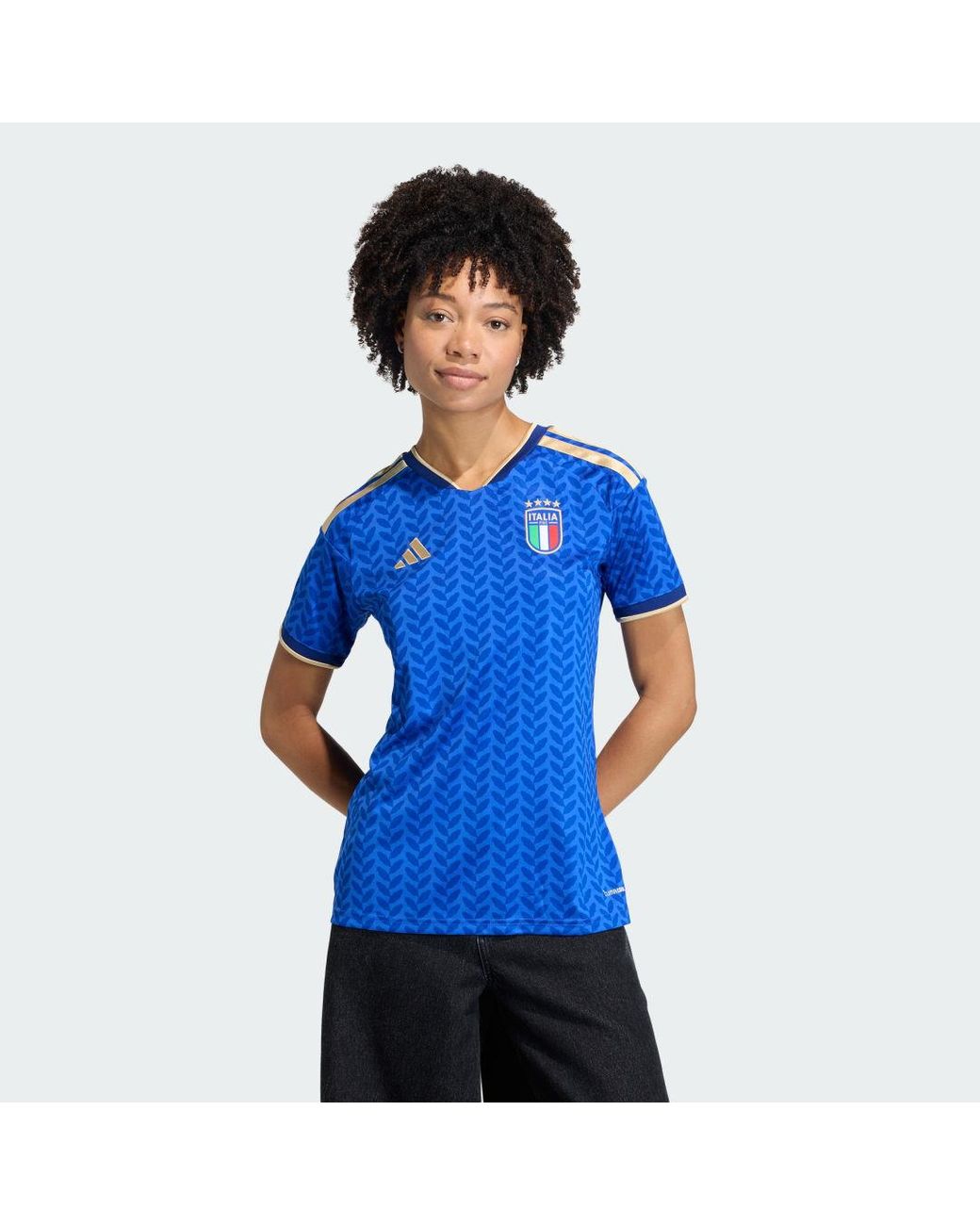 Adidas Blue Football Italy 26 Home Replica Jersey Jy7586