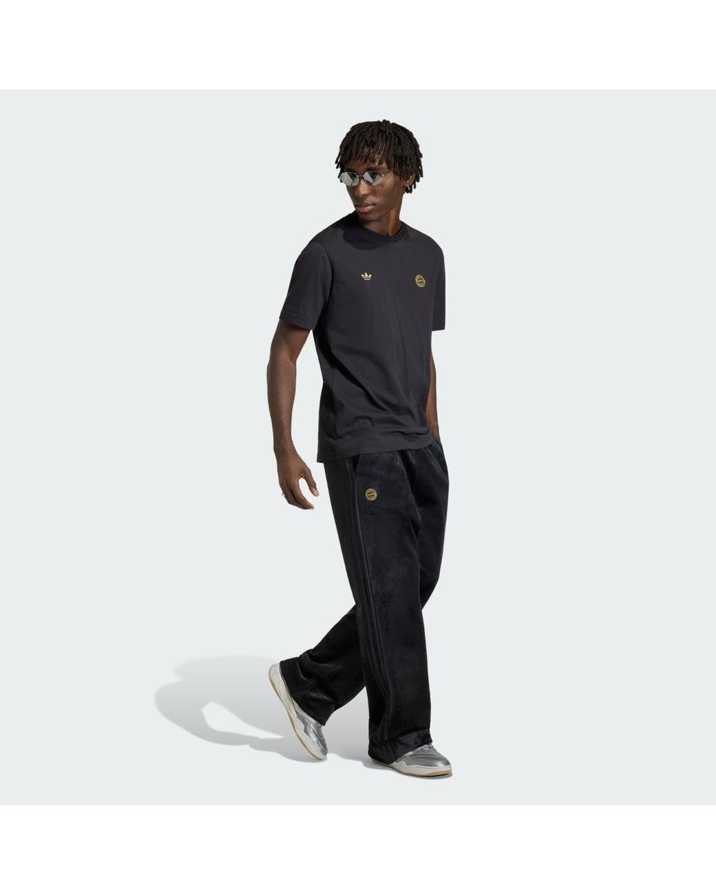 Adidas Black Fc Bayern Track Tracksuit Bottoms for men