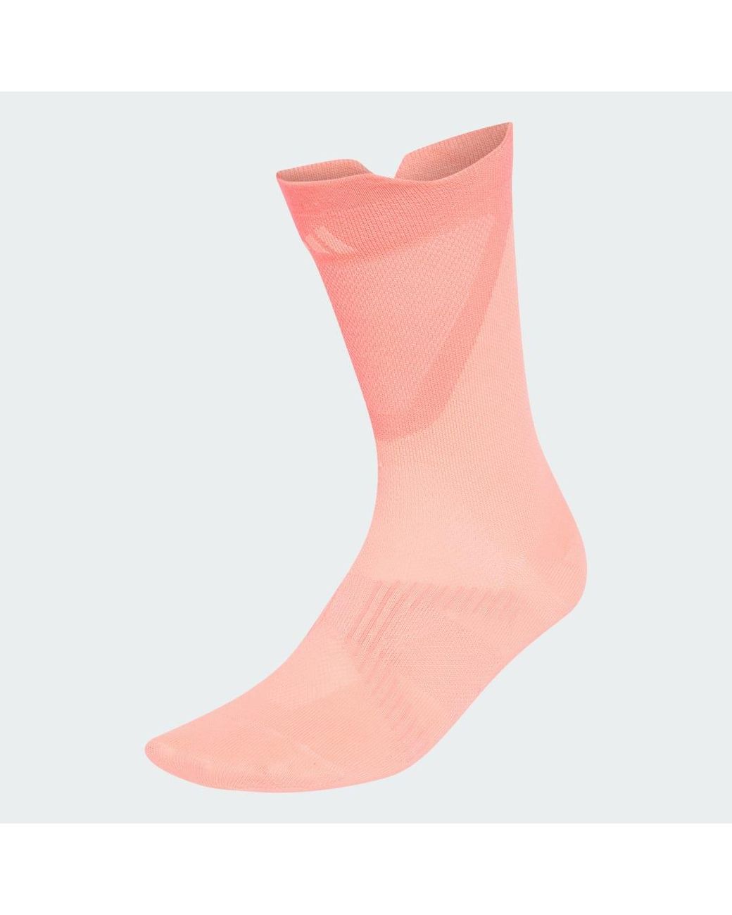 Adidas Pink Running Light Crew Sock