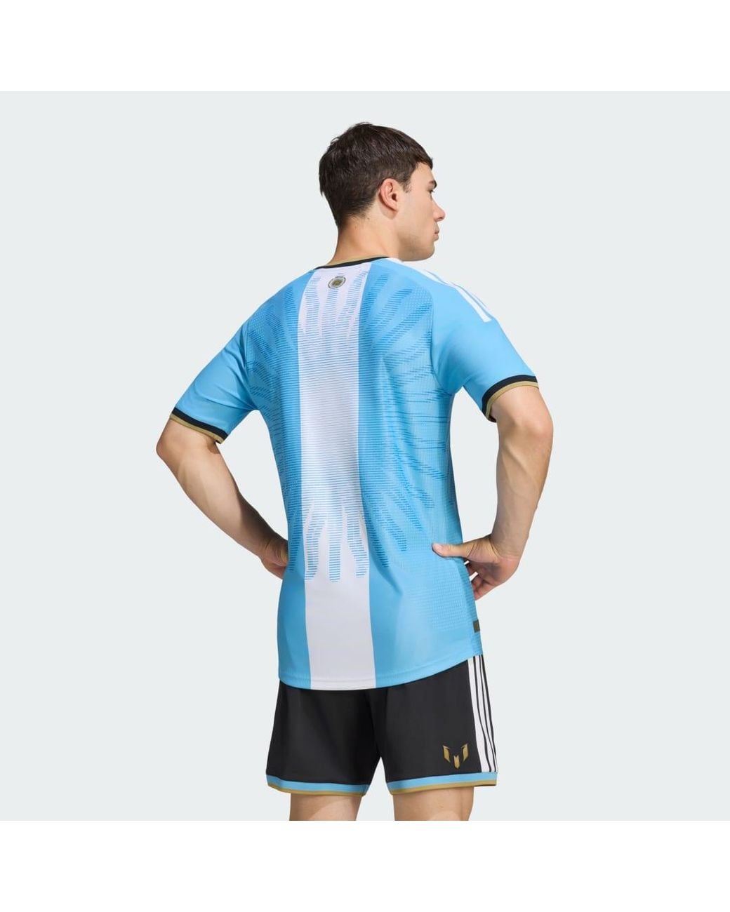 Adidas Blue Argentina Messi 26 Authentic Jersey for men