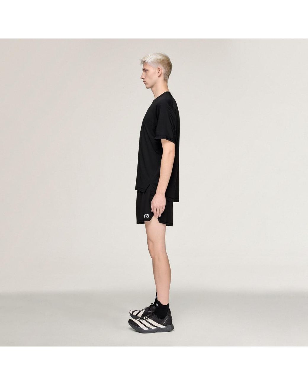 Adidas Black Y-3 Running Shorts for men
