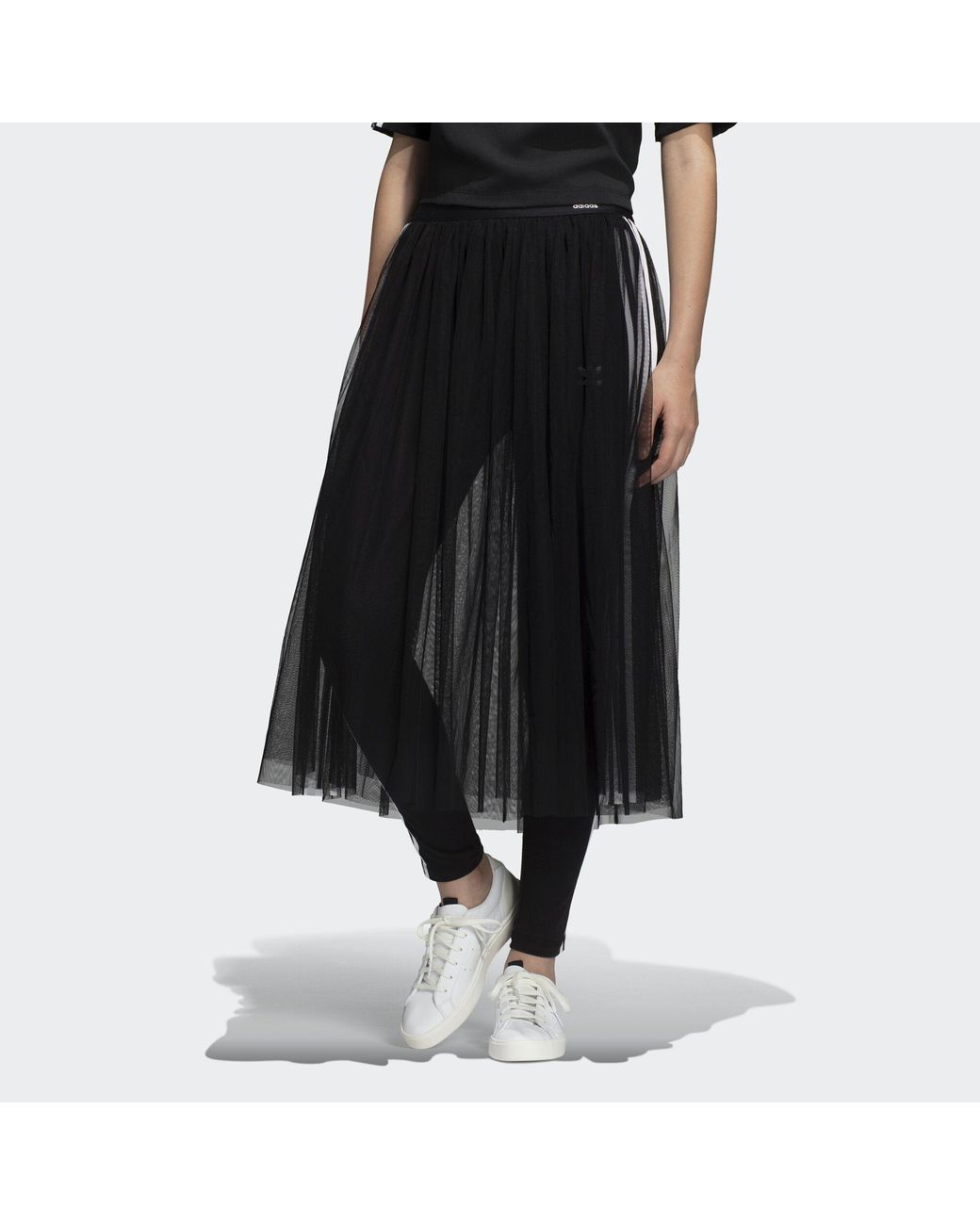 adidas Tulle Skirt in Black | Lyst UK