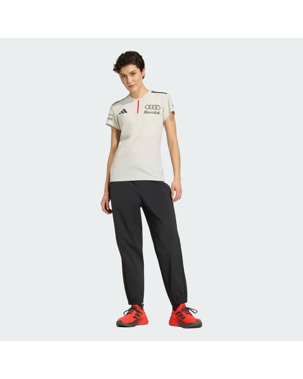 Adidas Gray Audi Revolut F1 Team Engineers &Amp; Marketing Short Sleeve Polo