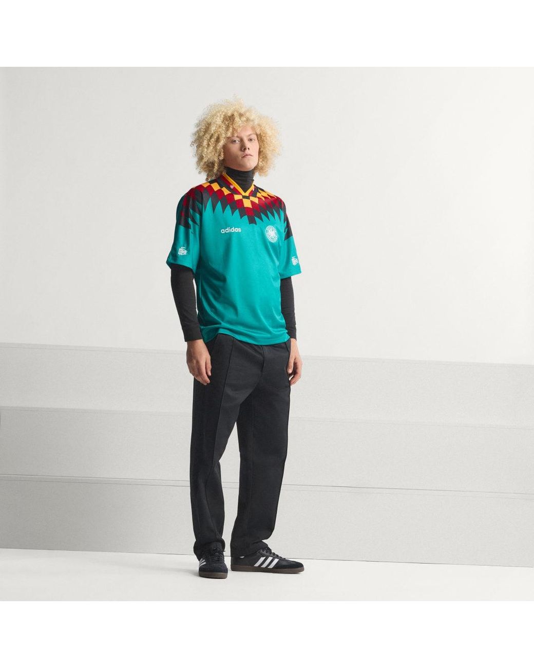 Adidas Blue Germany National Team 1994 Away Bringback Jersey for men