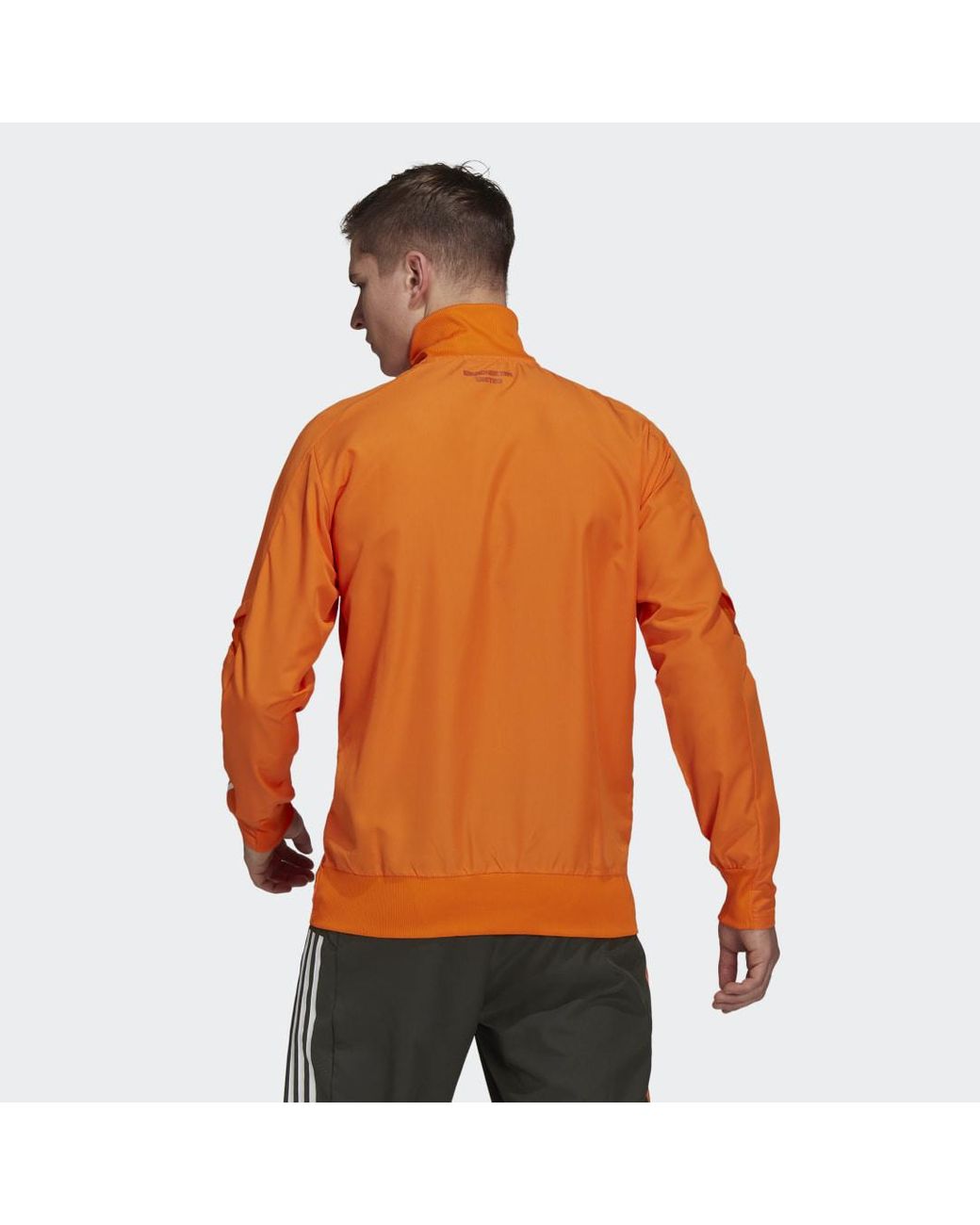 Veste de présentation Manchester United Synthétique adidas pour homme en  coloris Orange | Lyst