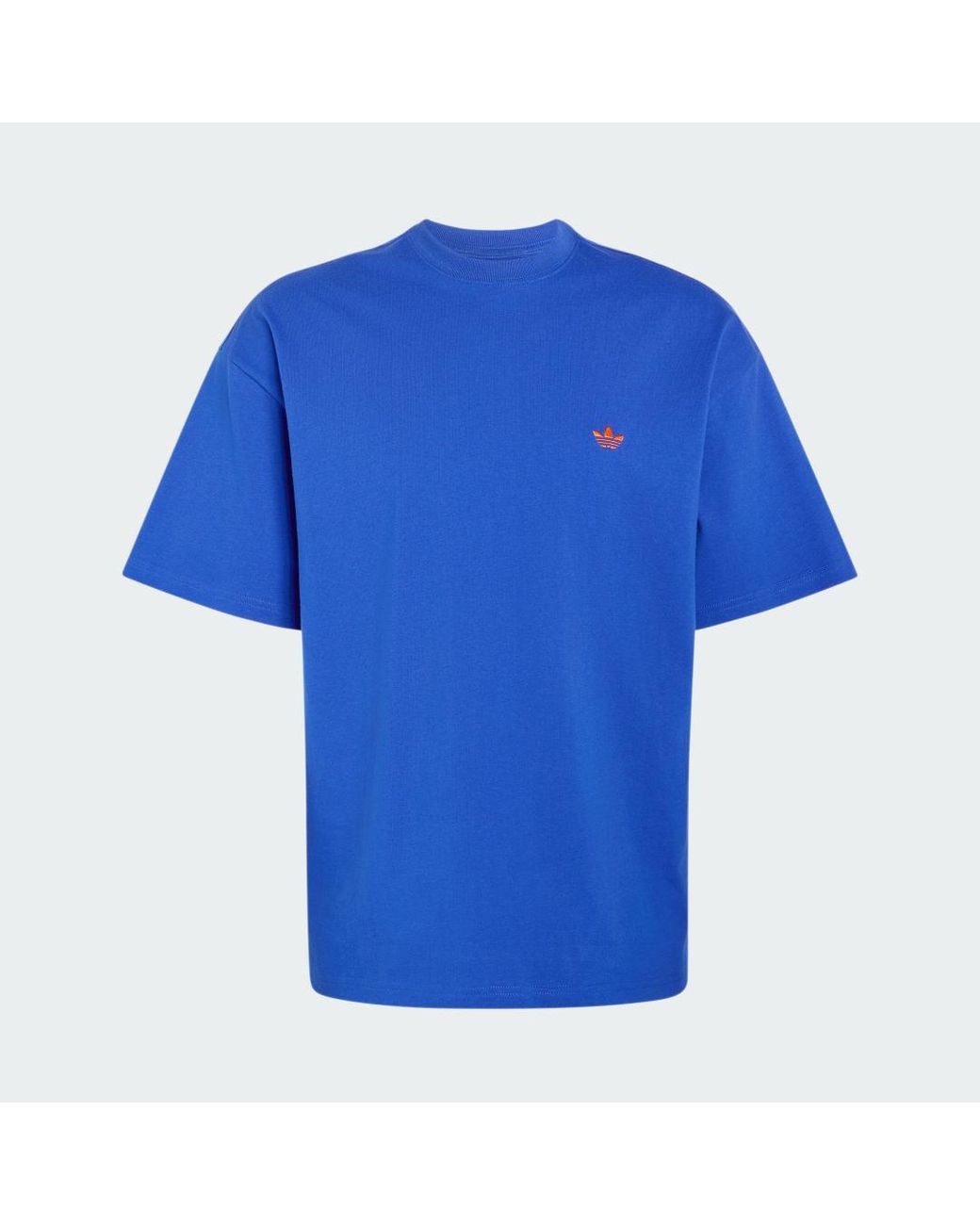 Adidas Originals Blue Trefoil Essentials Loose T-Shirt for men