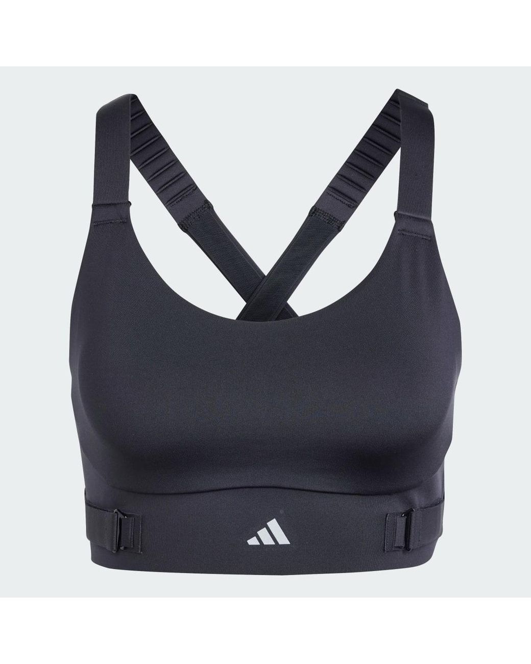 Adidas Blue Fastimpact Luxe Run High-support Bra