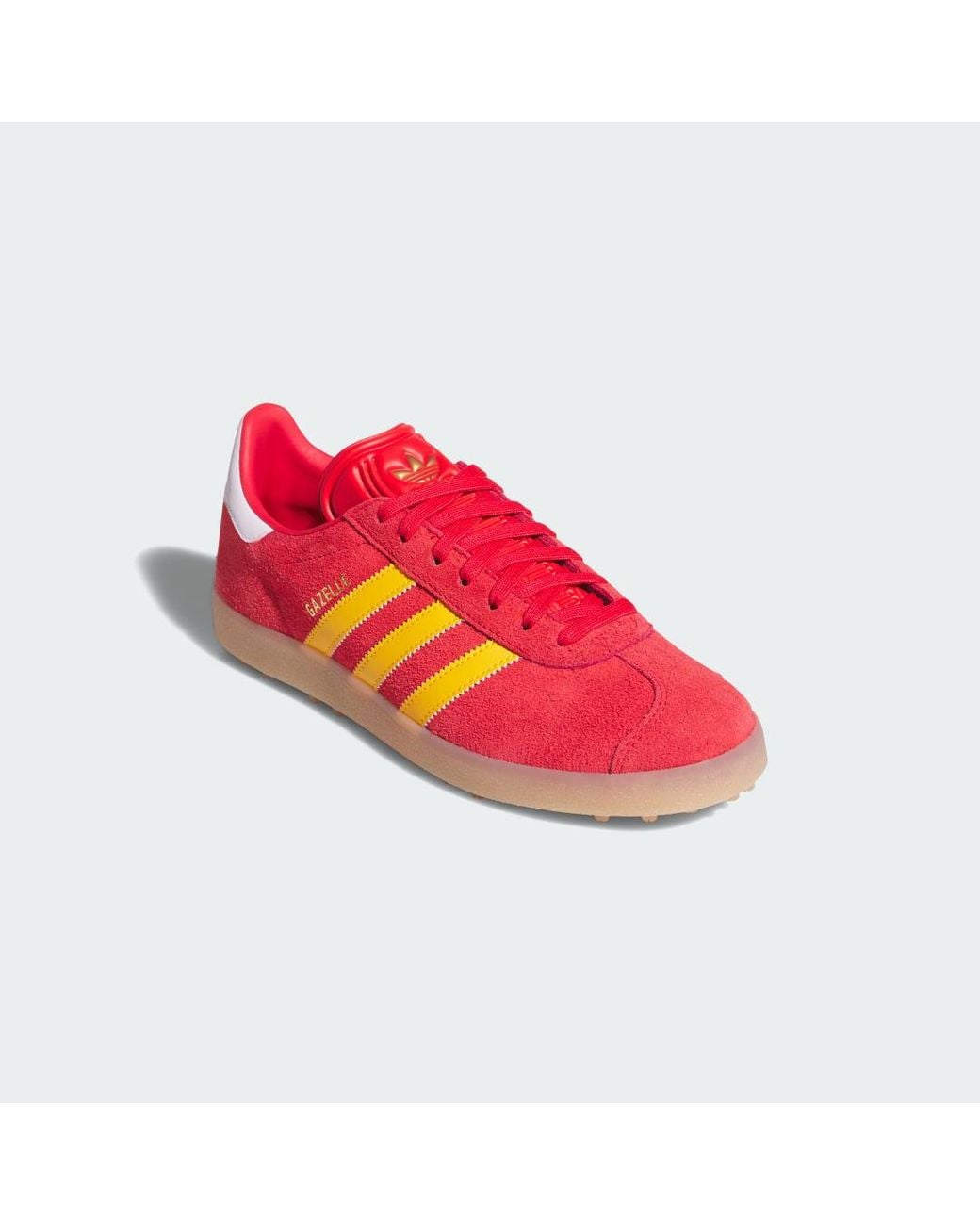 Adidas Red Gazelle Spikeless Golf Shoes