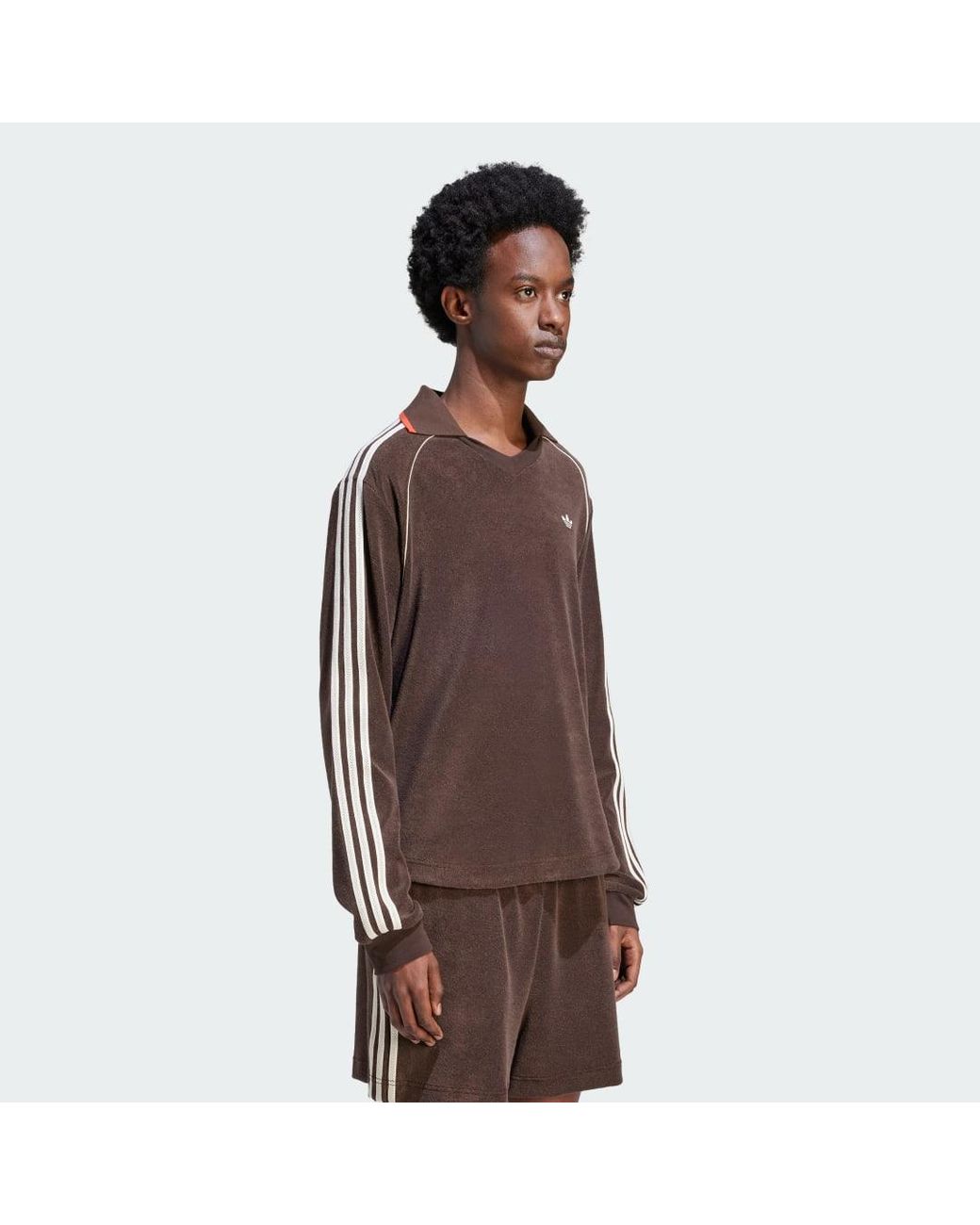 adidas Wales Bonner Long Sleeve Towel Shirt in Brown for Men