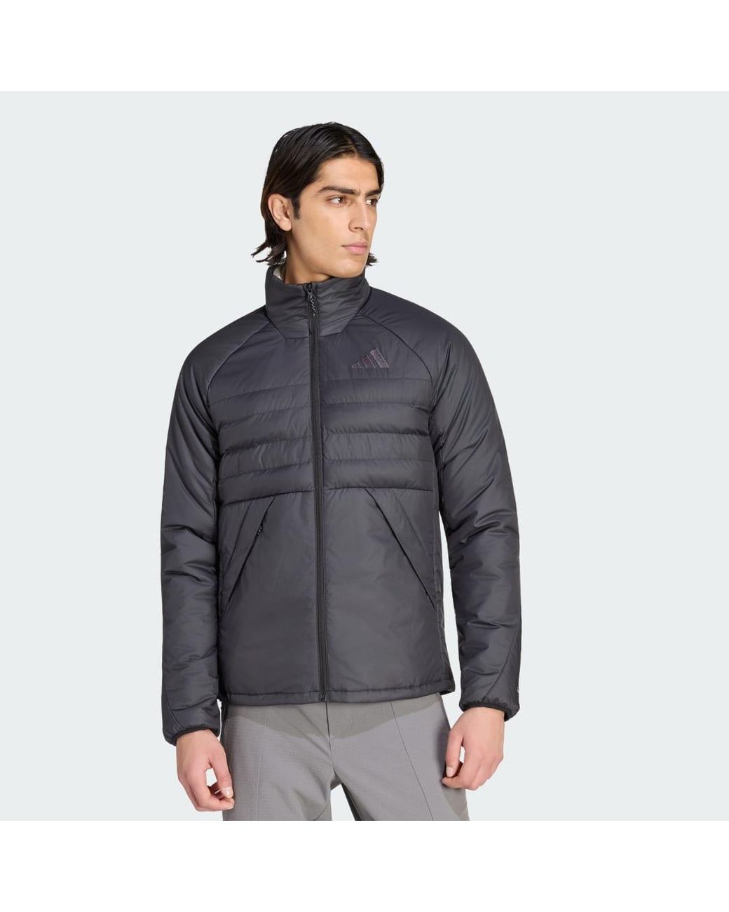 Adidas Gray Terrex Multi Climawarm Insulated Jacket for men