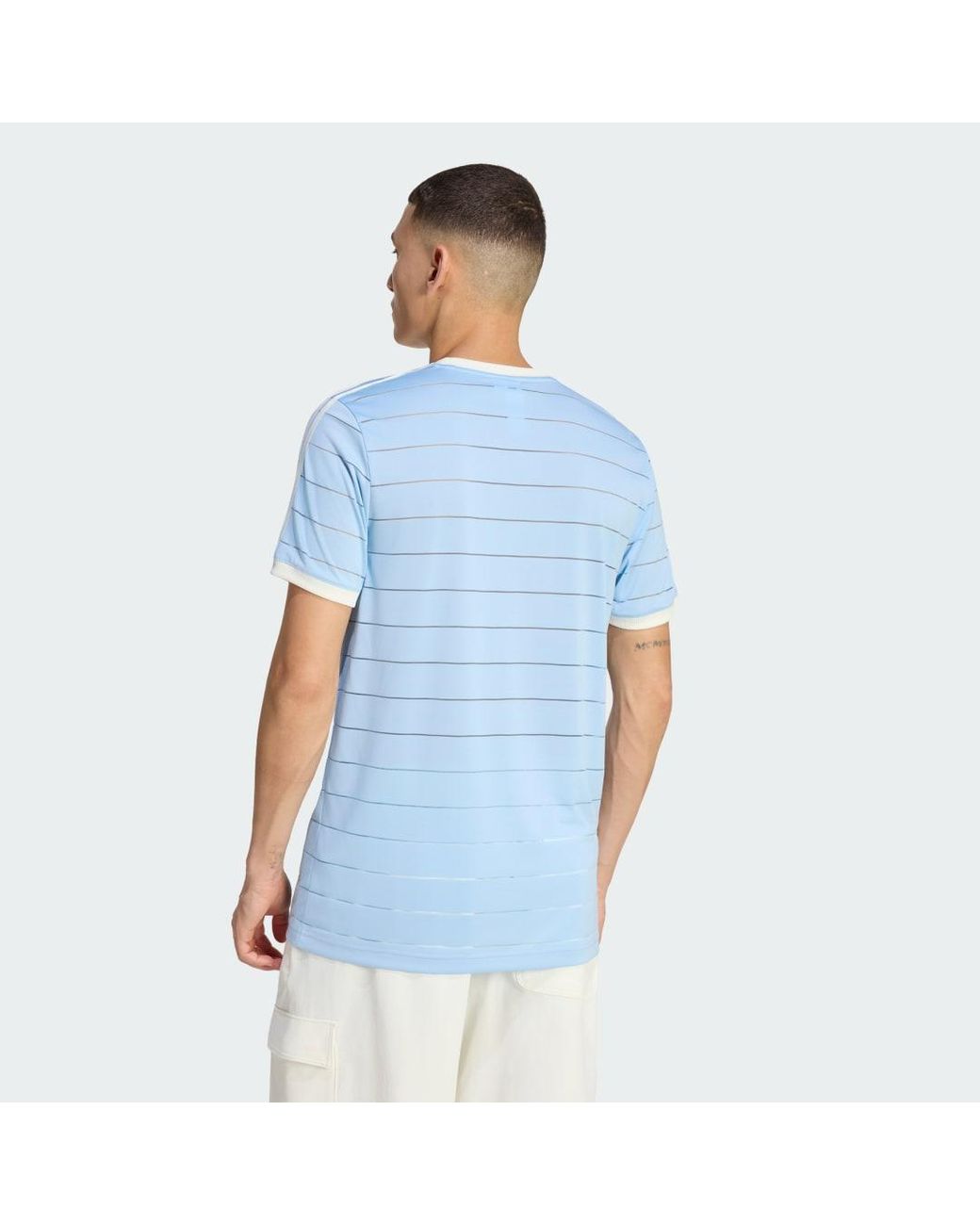 Adidas Blue France Rugby 120 Years Crunch T-Shirt-Shirt for men