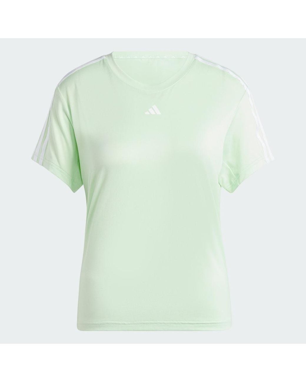 Adidas Green Aeroready Train Essentials 3-Stripes T-Shirt