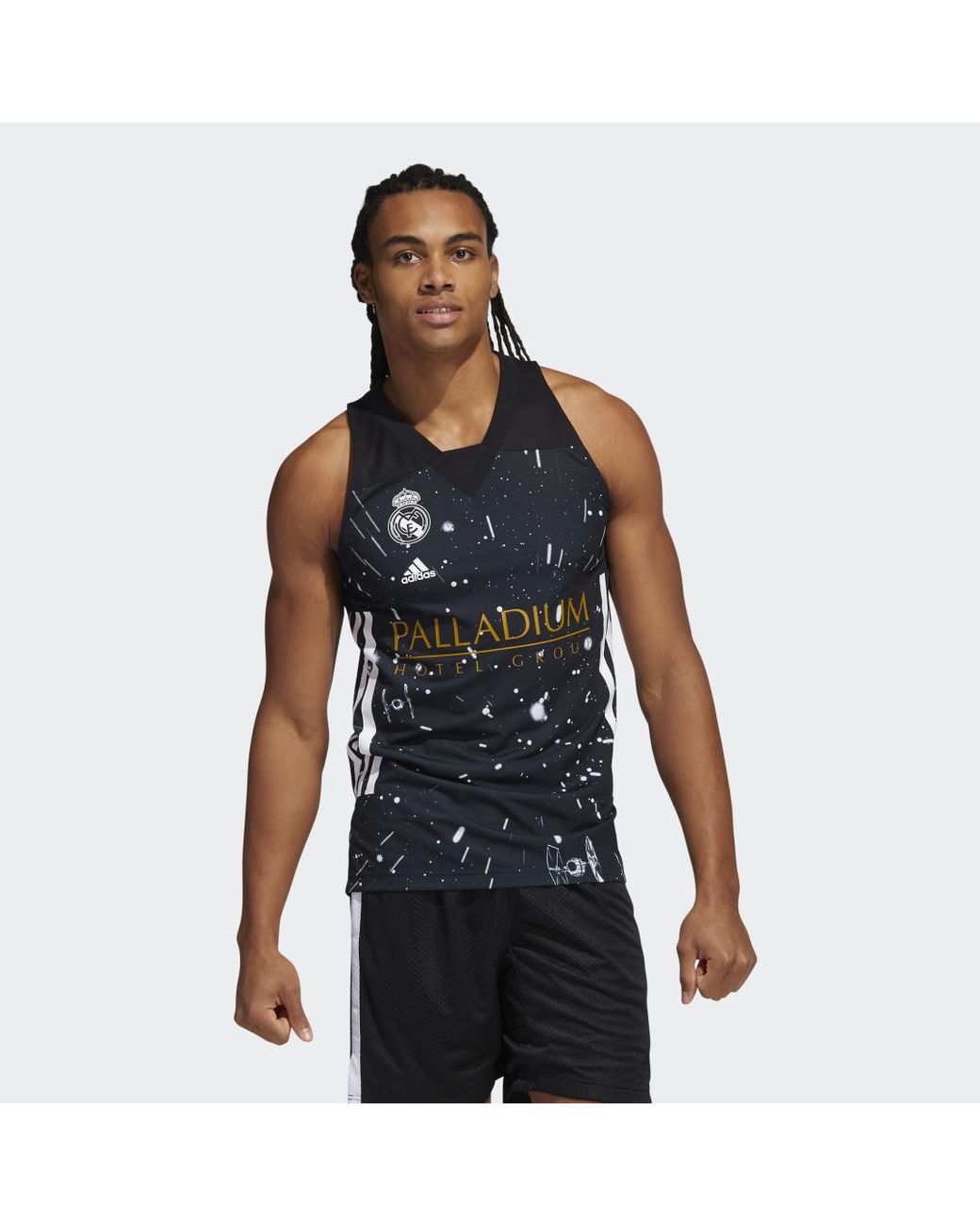 Camiseta segunda equipación Real Madrid Star Wars adidas de hombre de color  Negro | Lyst