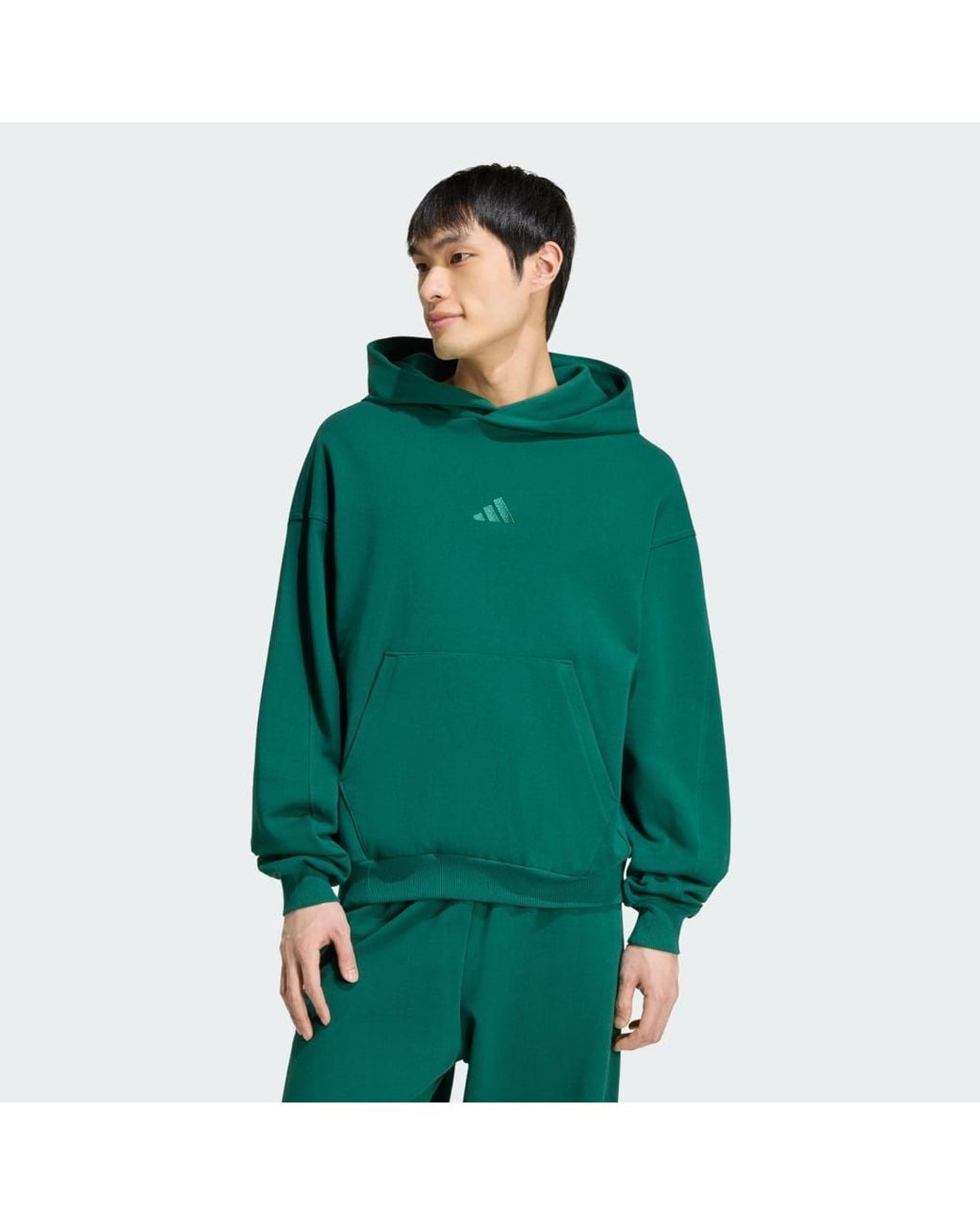 Adidas Green Kit Small Logo Hoodie for men