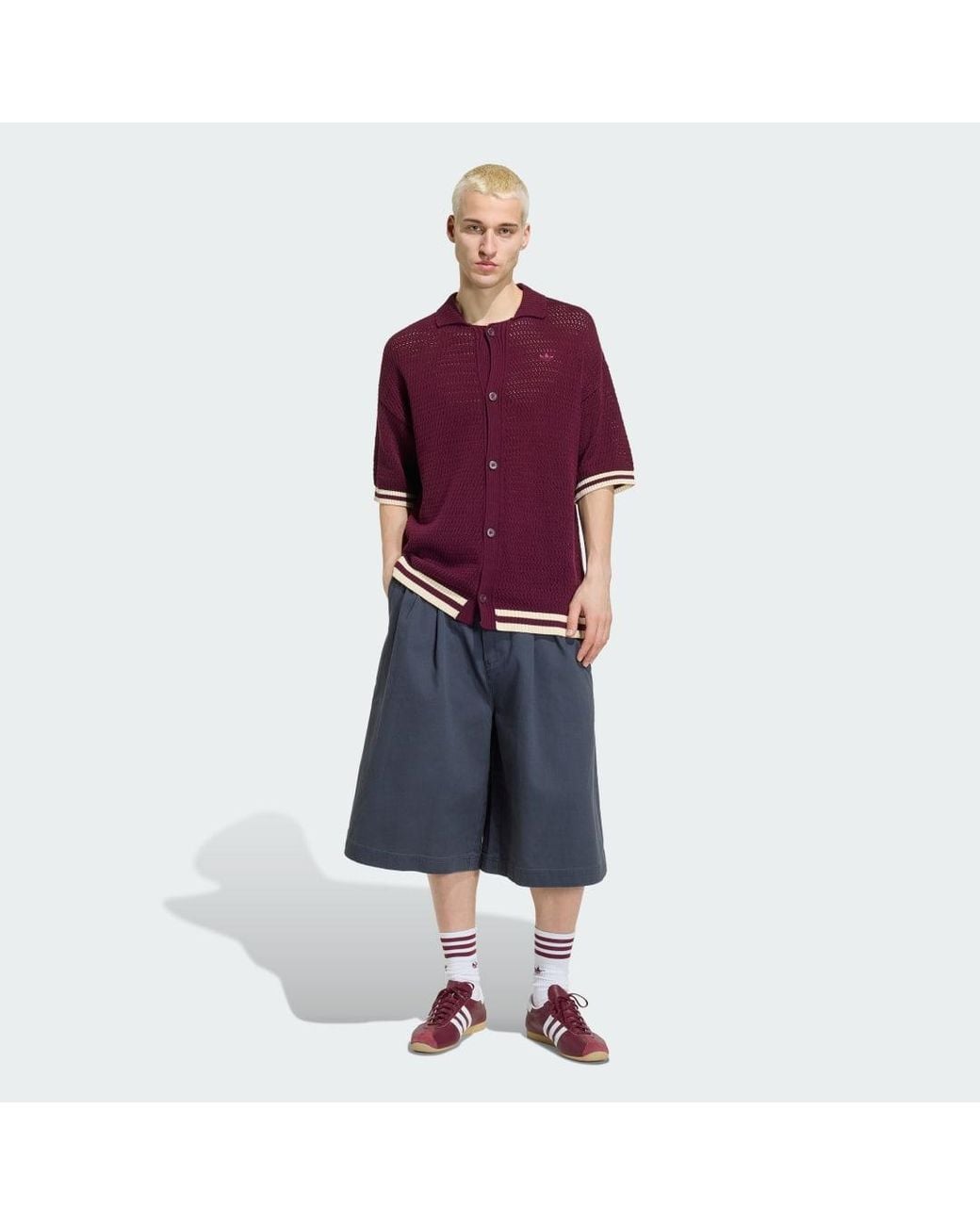 Adidas Purple Crochet Jersey for men