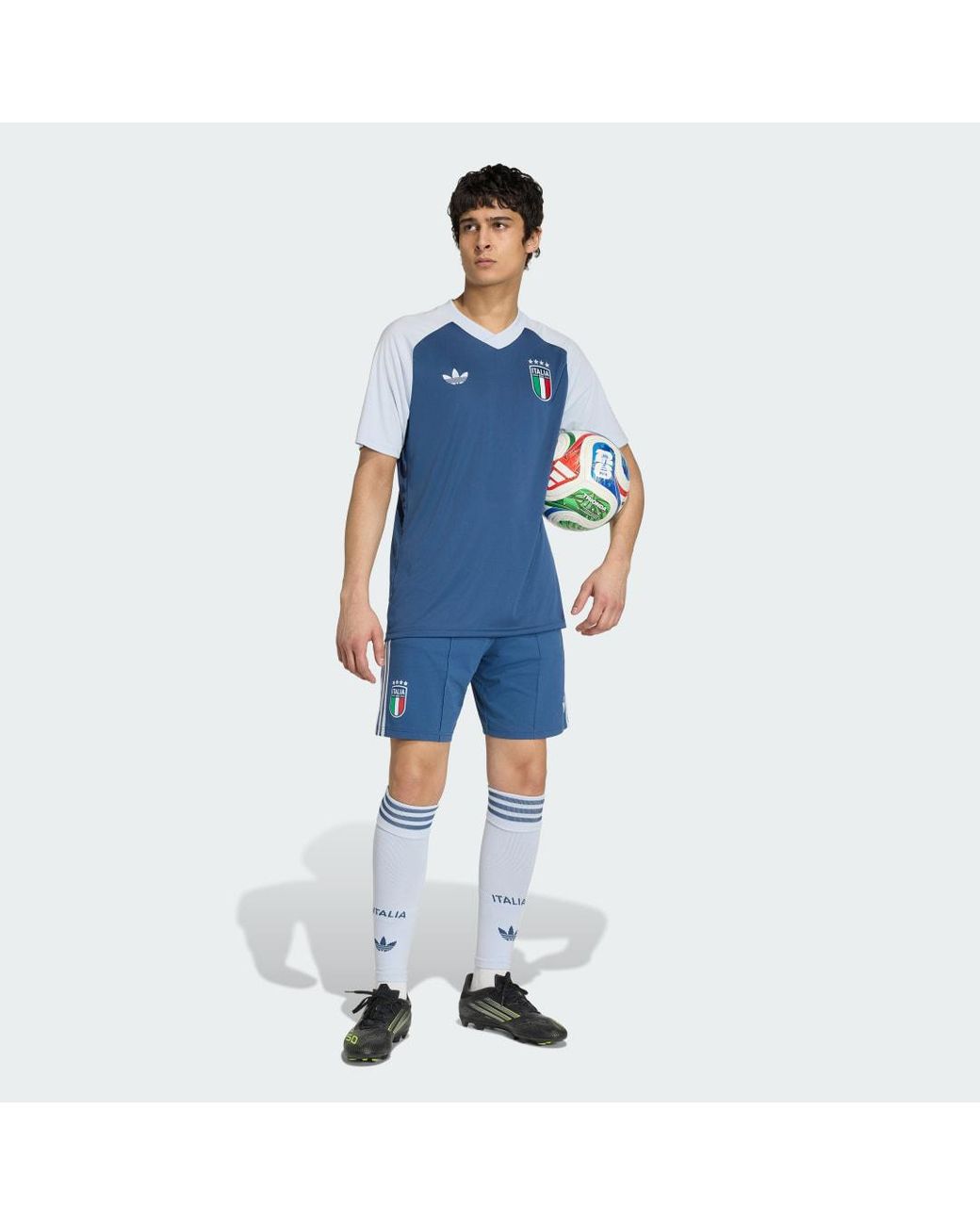 Adidas Blue Italy National Team 2026 Pre-Match Top for men