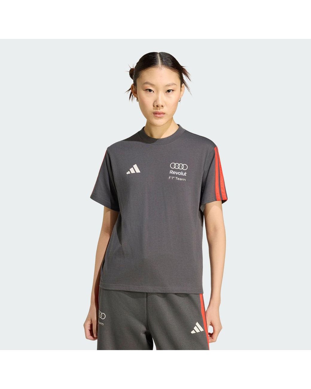Adidas Gray Motorsport Audi Revolut F1 Team Dna Tee Kf9081