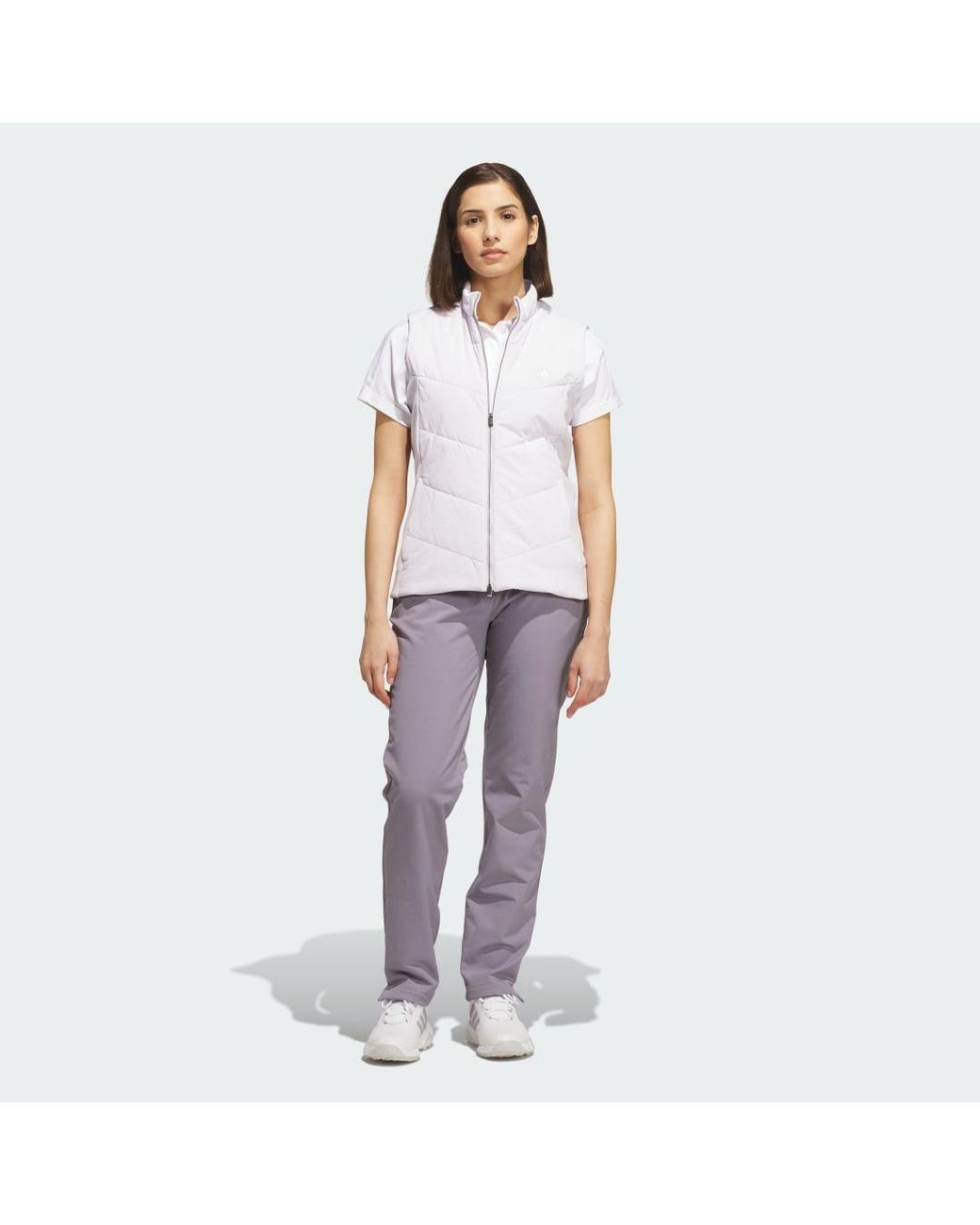 Adidas White Ultimate365+ Course Control Quilted Vest