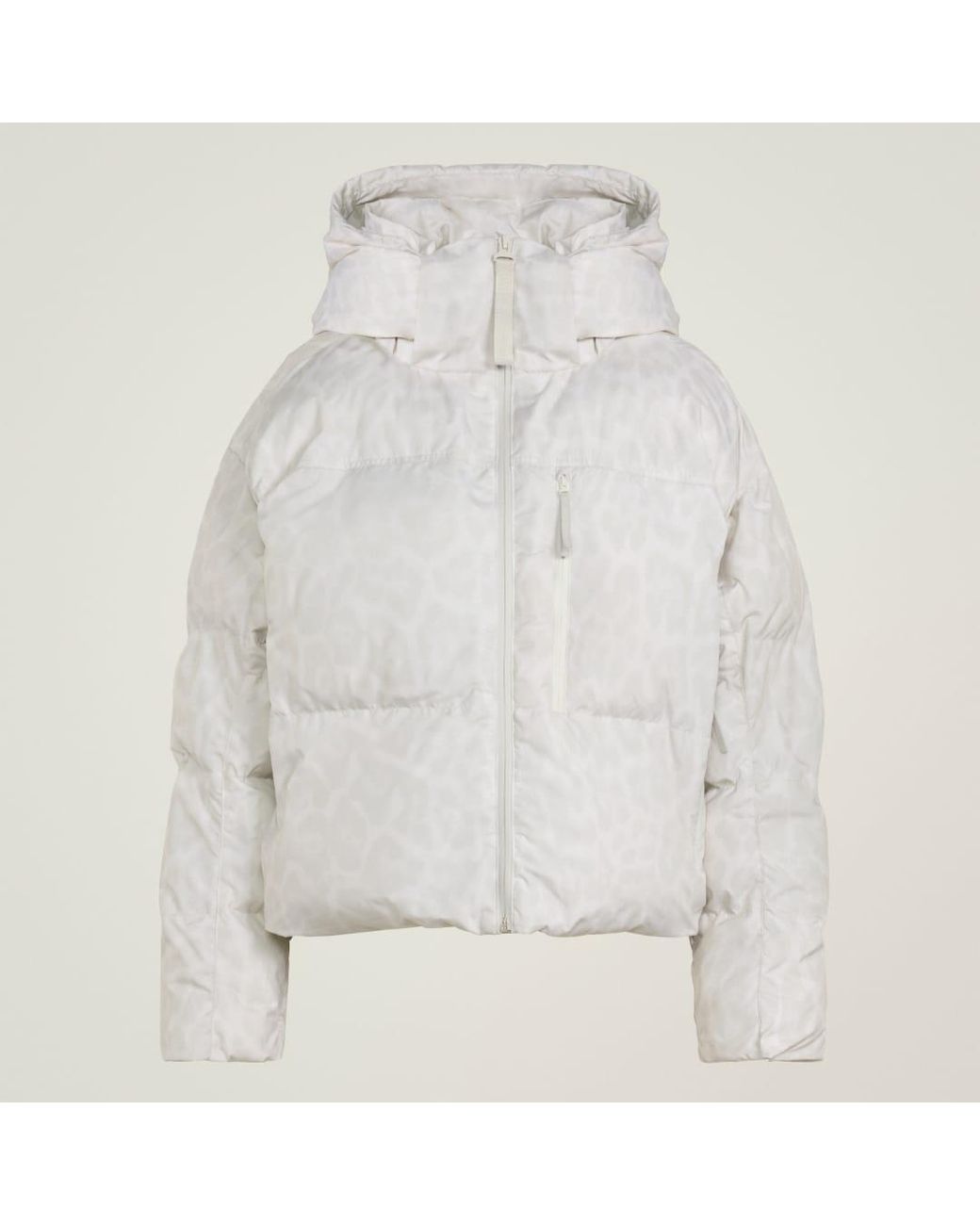 Adidas Gray By Stella Mccartney Short Padded Winter Jacket Printed