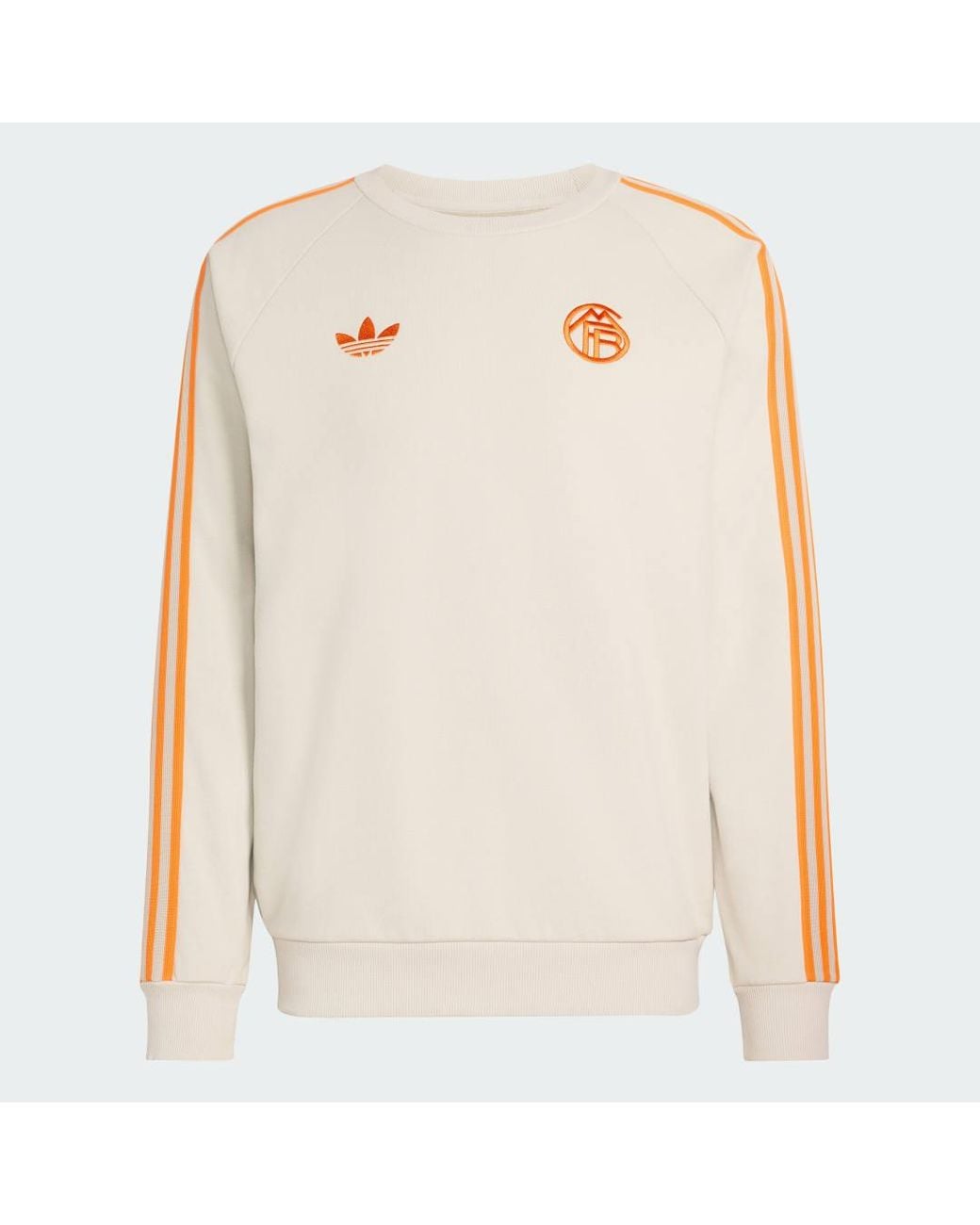 Adidas Natural Fc Bayern Originals Crew Sweatshirt for men