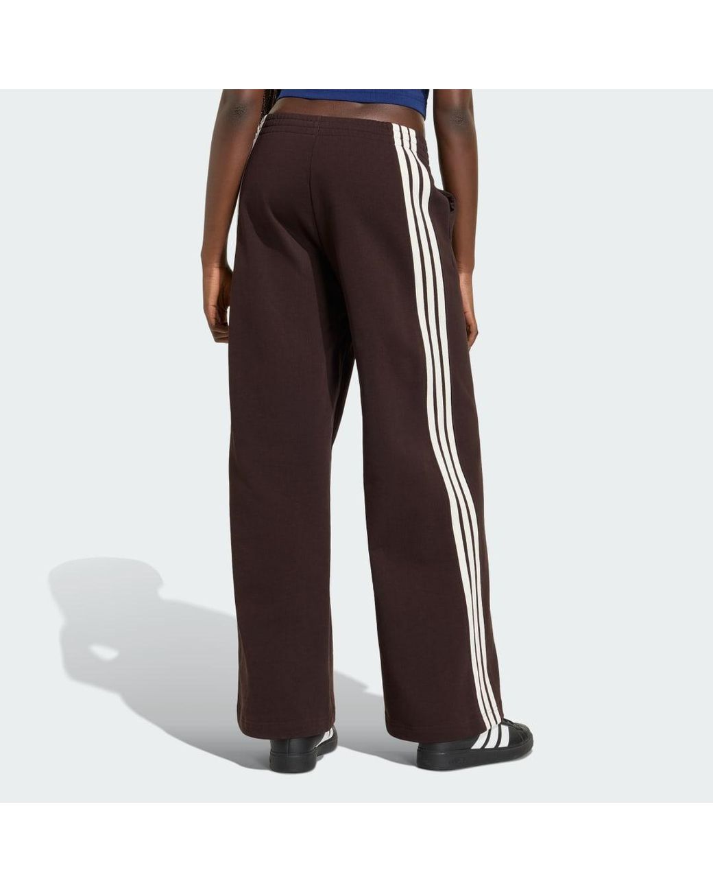 Adidas Black Kit 3-Stripes Wide Joggers