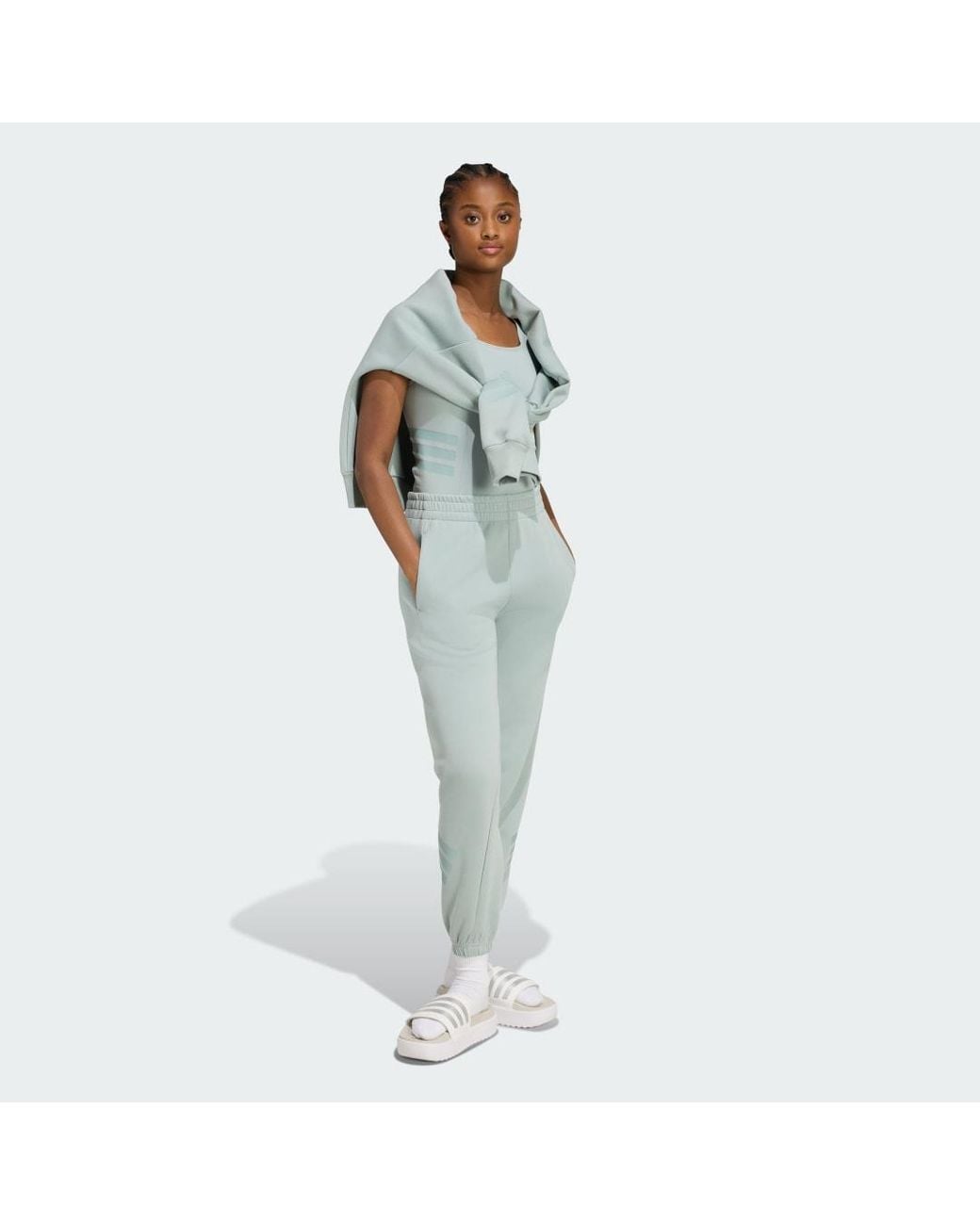 Adidas Green Future Icons 3-Stripes Tracksuit Bottoms