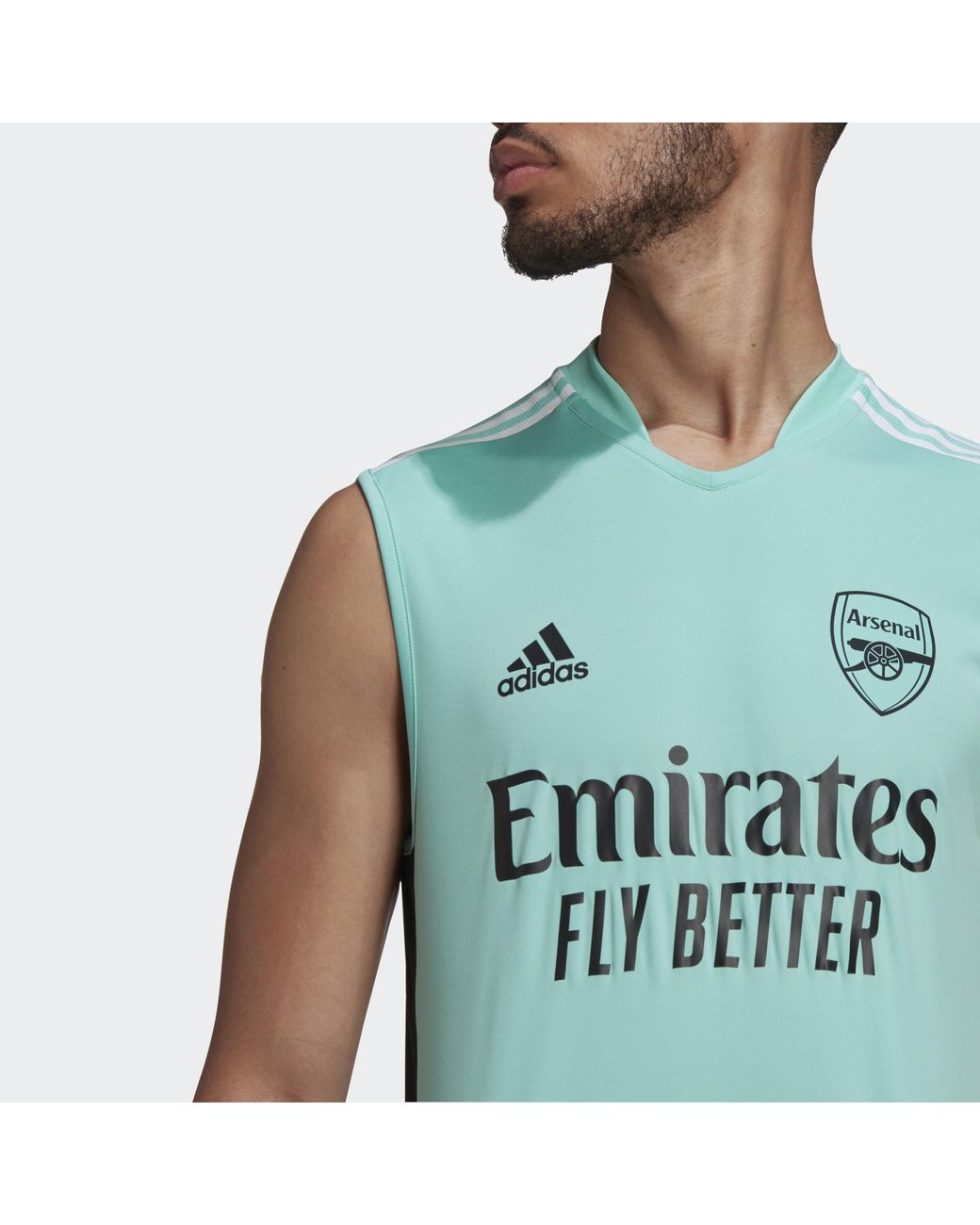 adidas Arsenal Tiro Sleeveless Jersey in Green for Men | Lyst UK