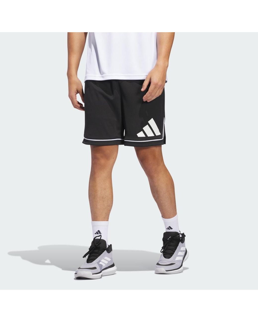 Adidas Originals Black Badge Of Sport Basketball Shorts for men
