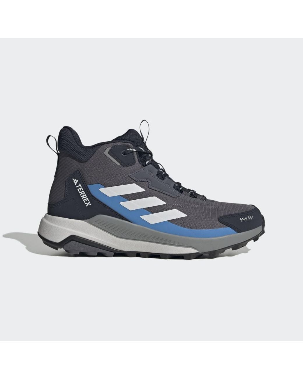 Adidas Blue Terrex Anylander Mid Rain.Rdy Hiking Shoes for men