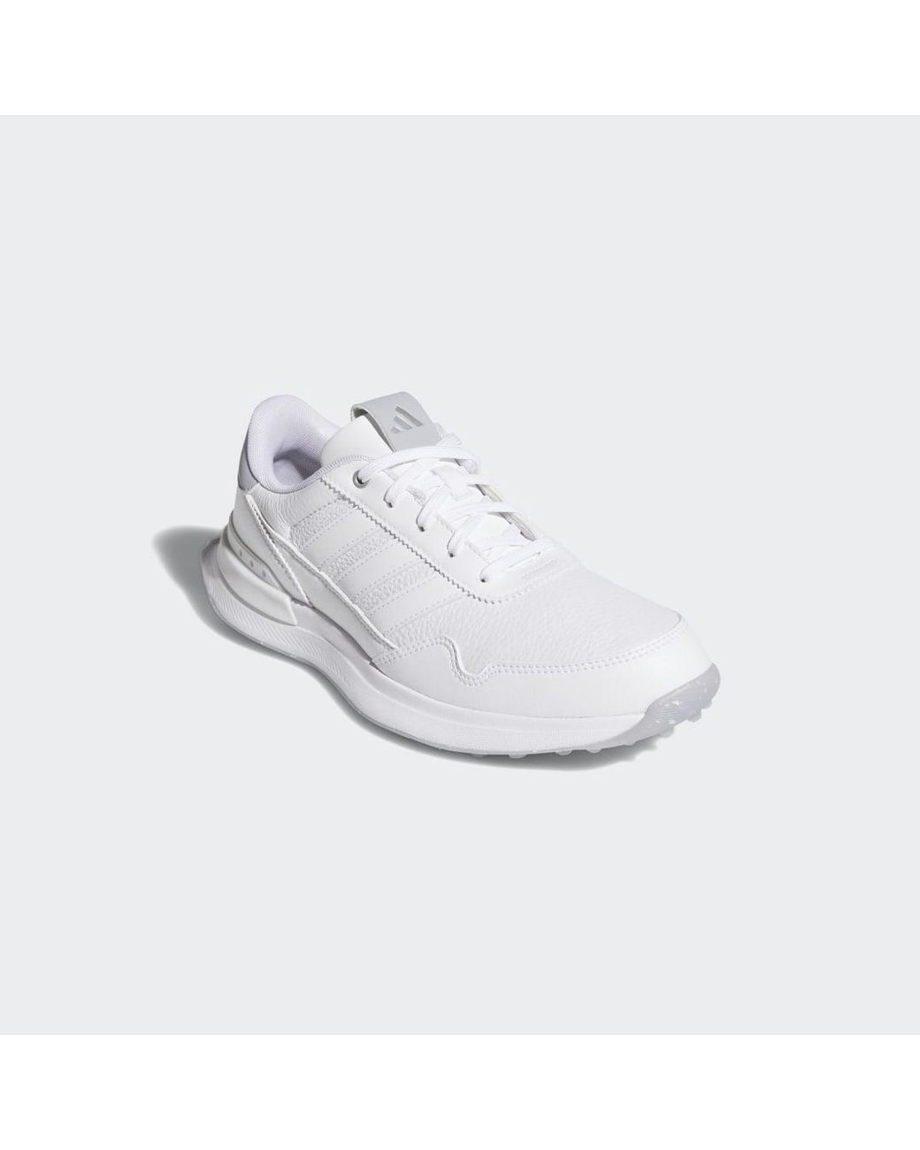 Adidas White S2G 26 Leather Spikeless Golf Shoes
