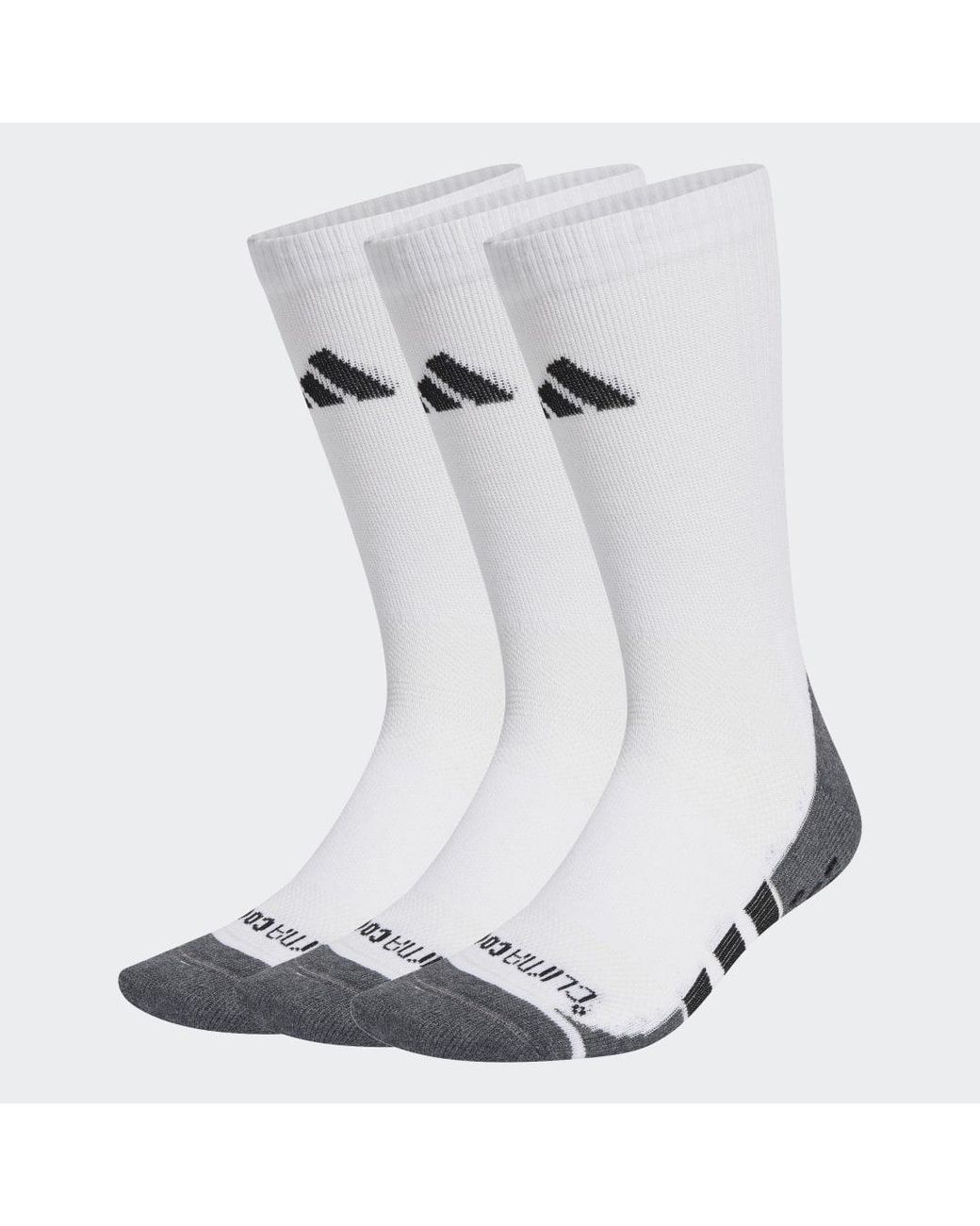 Adidas Blue Performance Grip Climacool Cushioned Crew Socks 3 Pairs