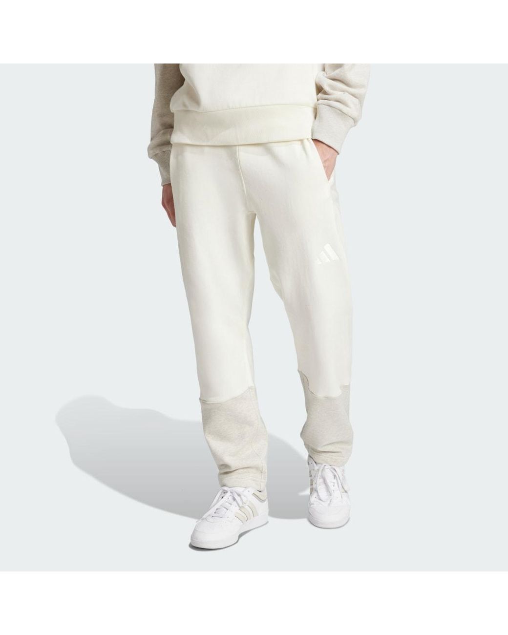 Adidas Natural All Szn French Terry Colorblock Pants for men