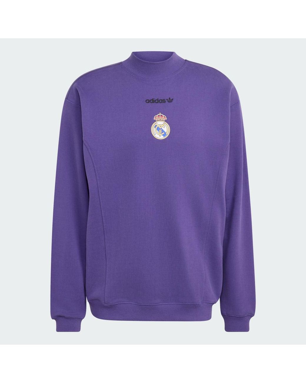 Adidas Purple Real Madrid Eqt Sweatshirt for men