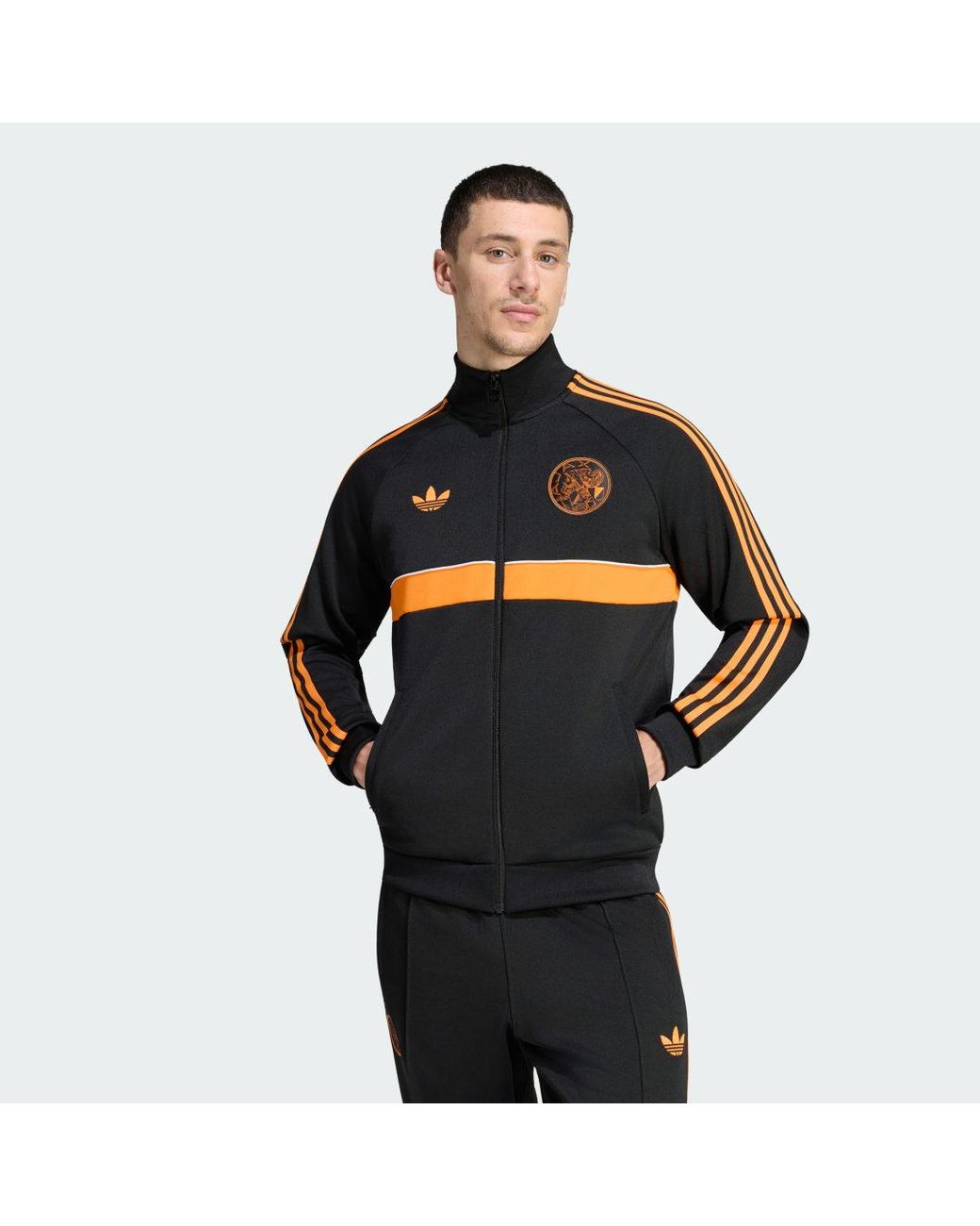 Adidas Black Ajax Amsterdam Originals Track Top for men