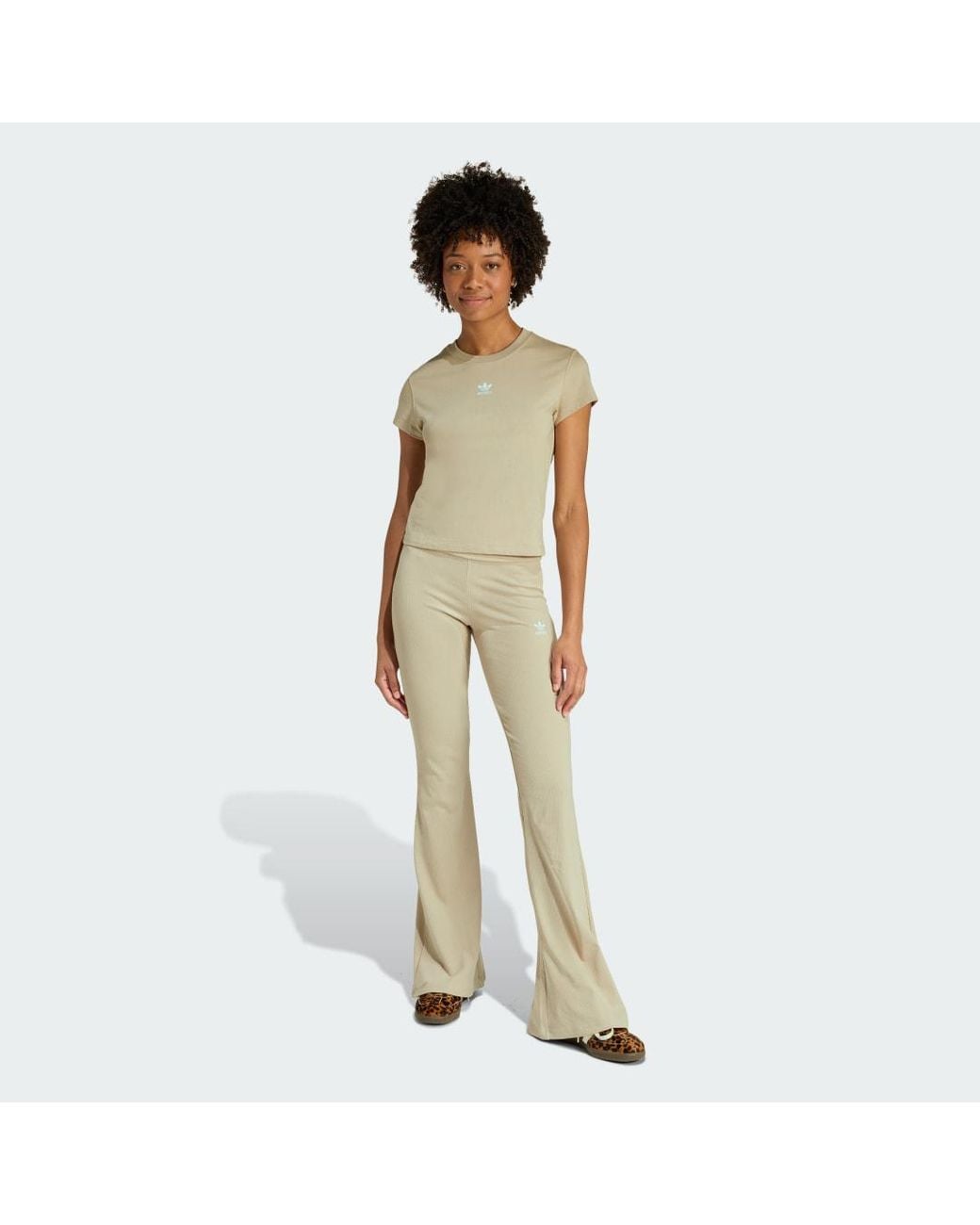 Adidas Natural Essentials Rib Flared Leggings