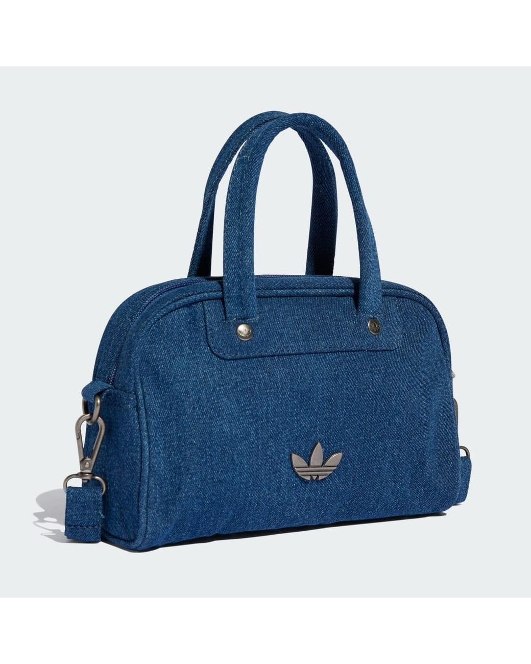 Adidas Blue Adicolor Mini Bowling Bag Denim