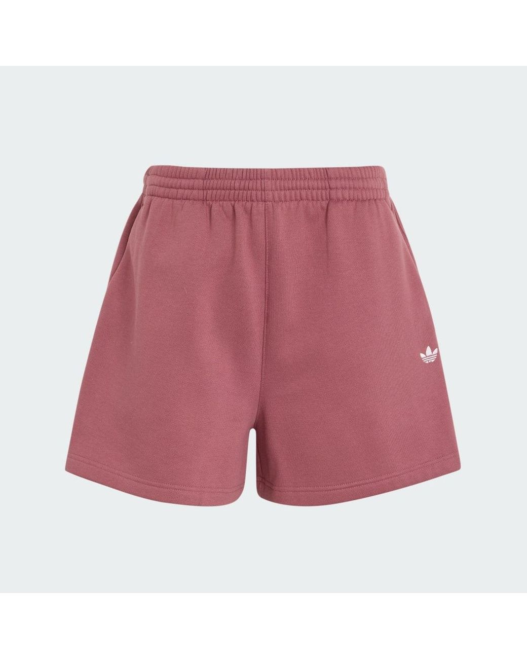 Adidas Pink Essentials Fleece Loose Shorts