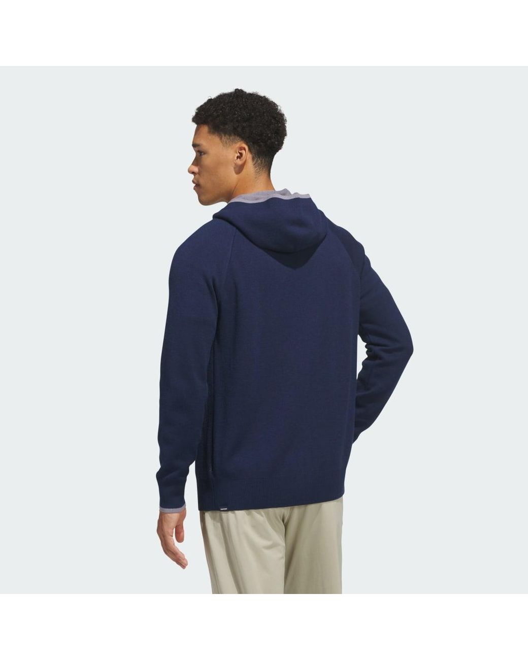 Adidas Blue Ultimate365 Tour Twistknit Hoodie for men