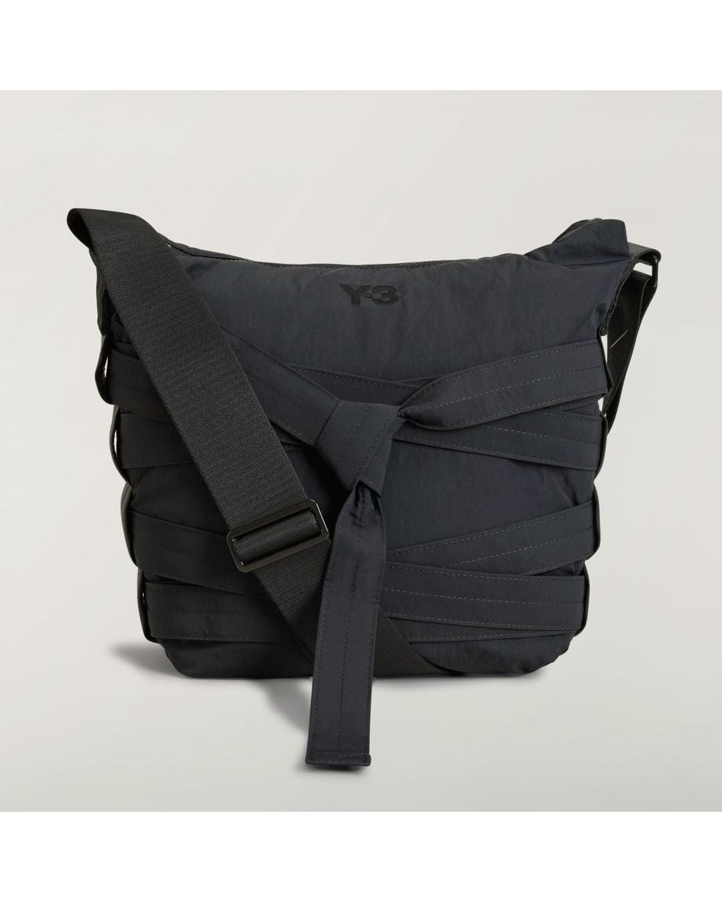 Adidas Blue Y-3 Cinch Shoulder Bag