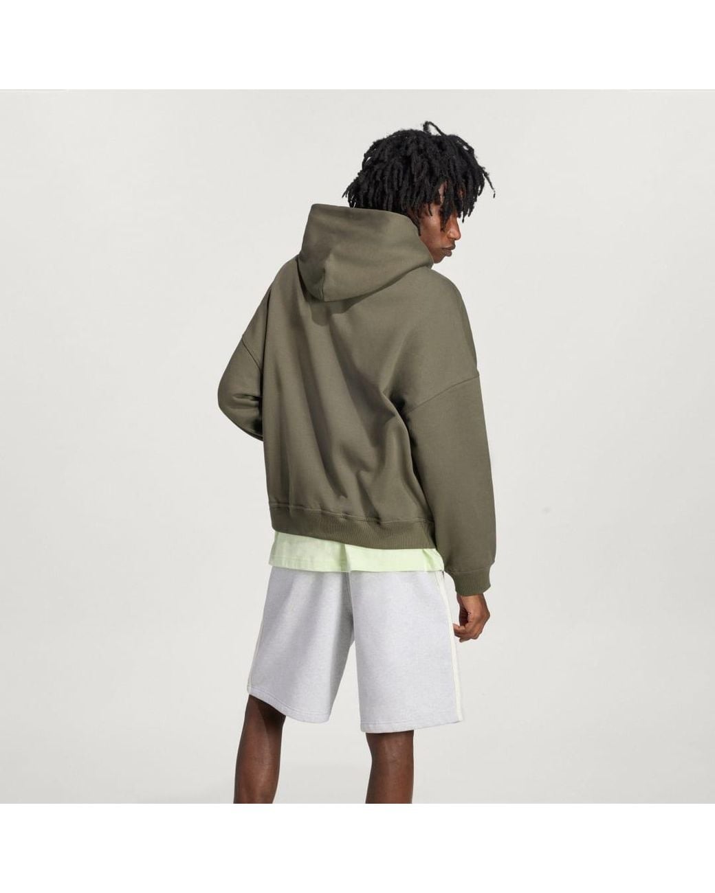 Adidas Green Adisignature 3 Stripes Full Zip Hoodie