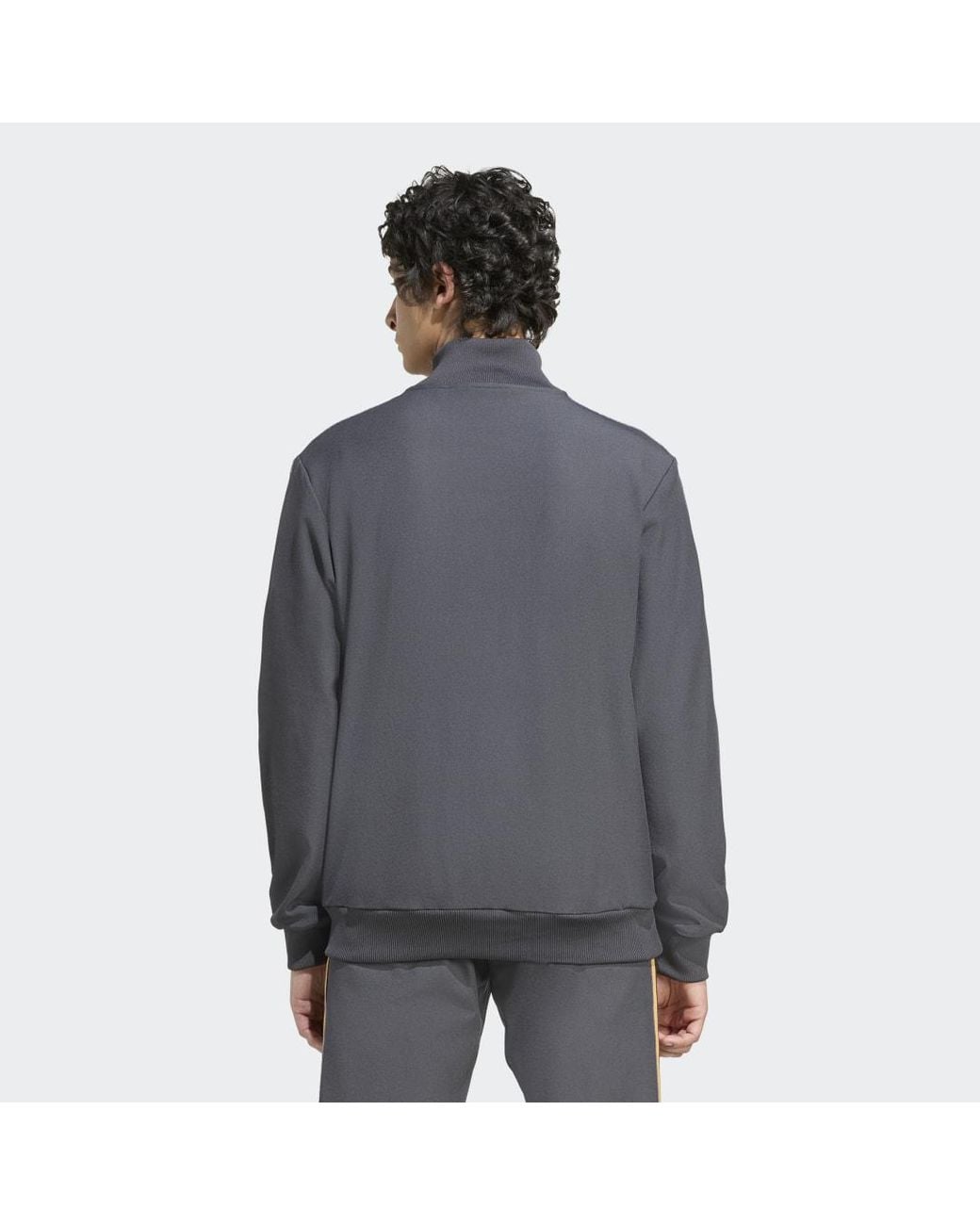 Adidas Gray Manchester United Terrace Icons Track Top for men