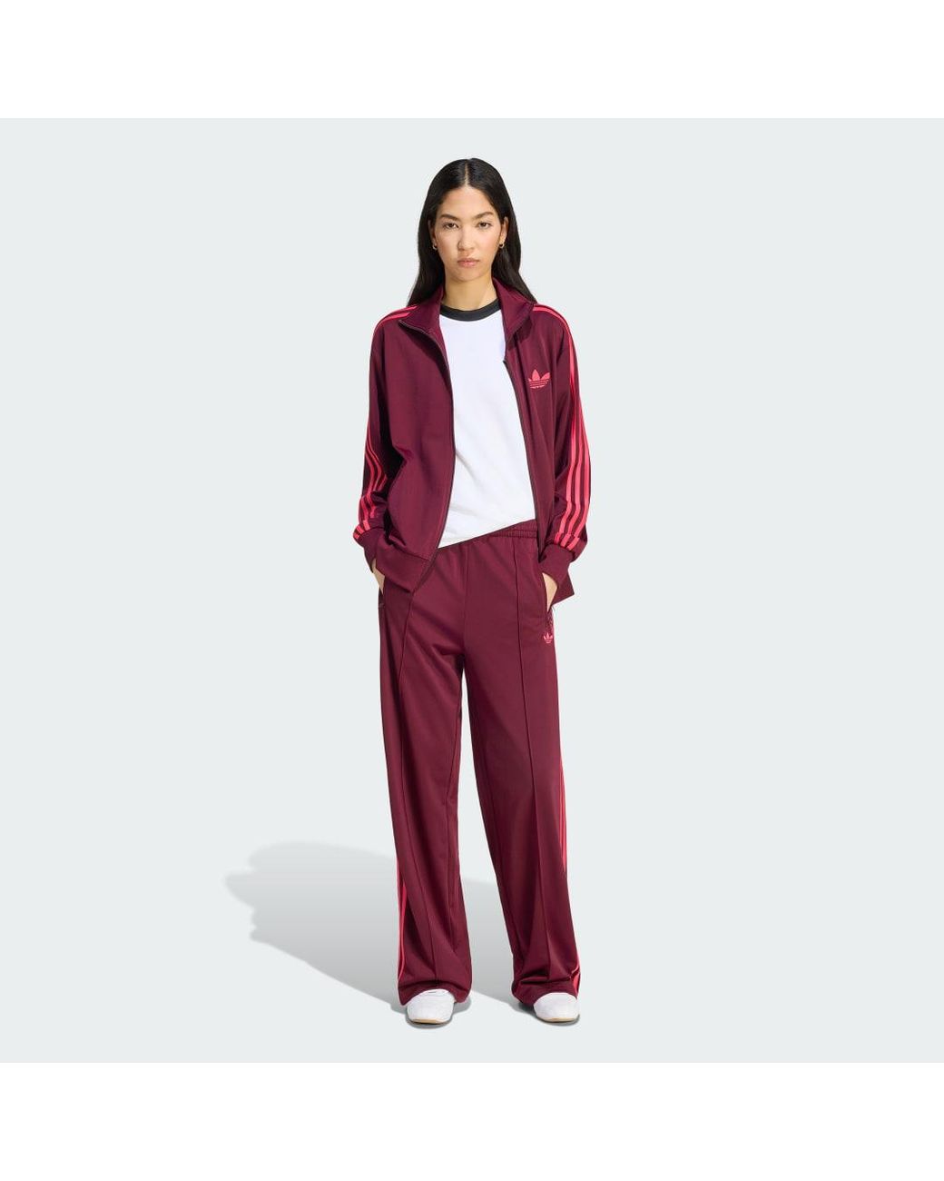 Adidas Originals Red Pants Adidas Firebird Loose Track Tracksuit Bottoms/ Power