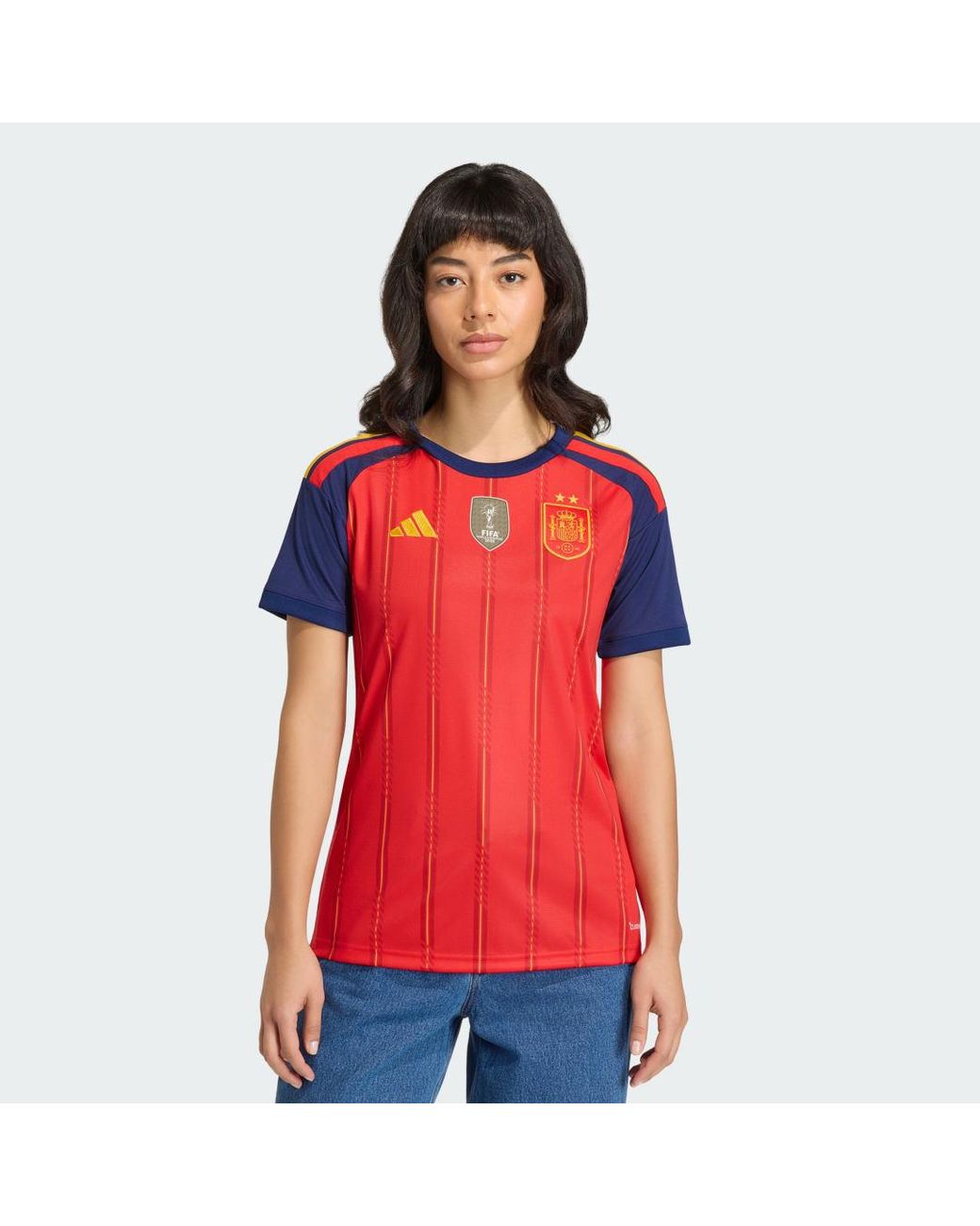Adidas Red Football Spain 26 Home Jersey Jz5756