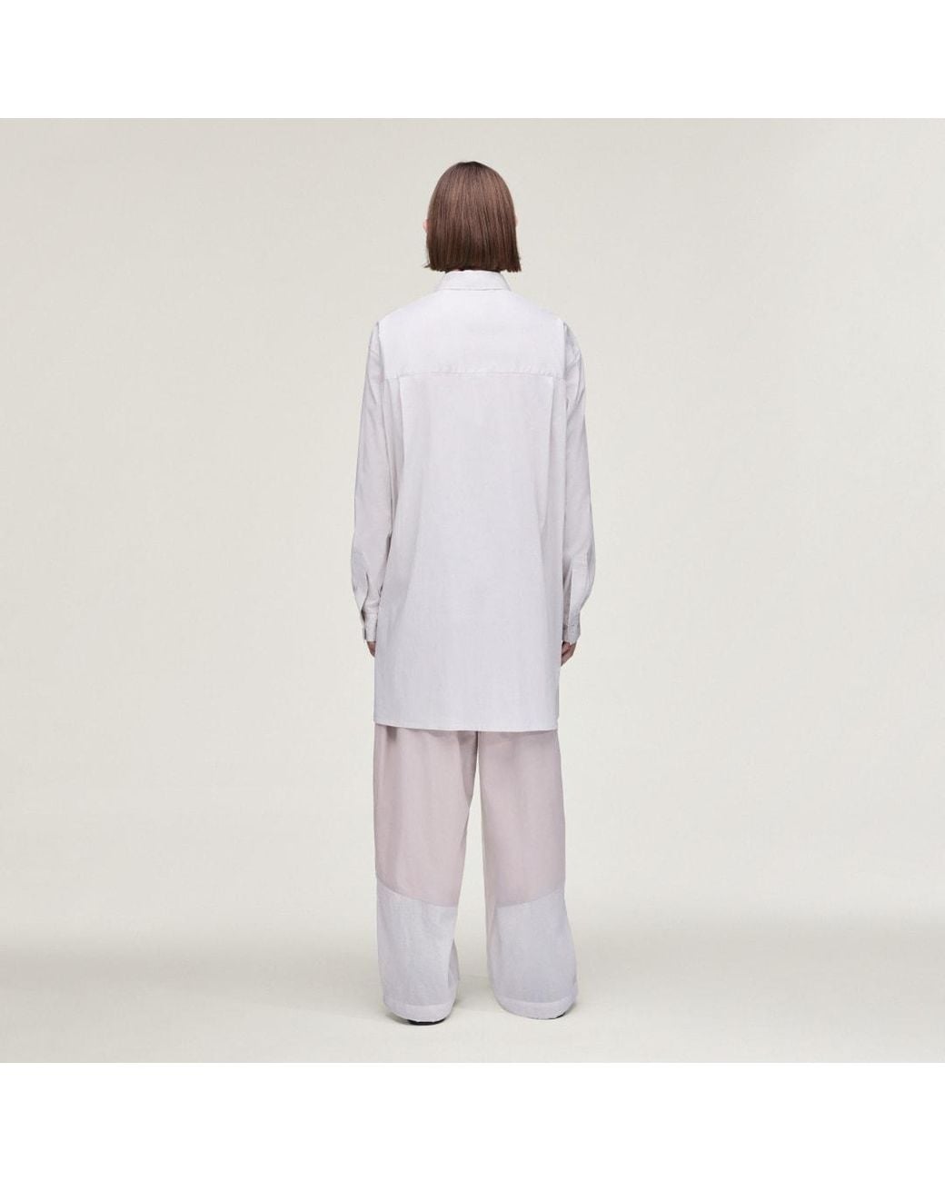 Adidas White Y-3 Ut Long Sleeve Shirt for men