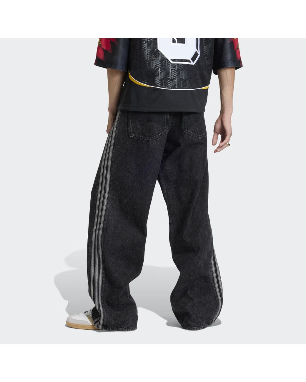 Adidas Blue Firebird Adicolor Denim Pants for men