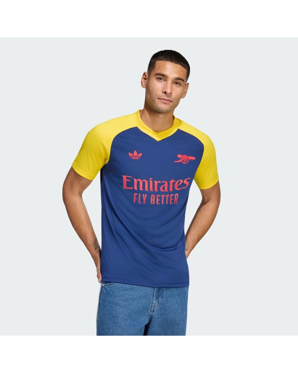 Adidas Blue Arsenal 2026/27 Away Pre-match Top for men