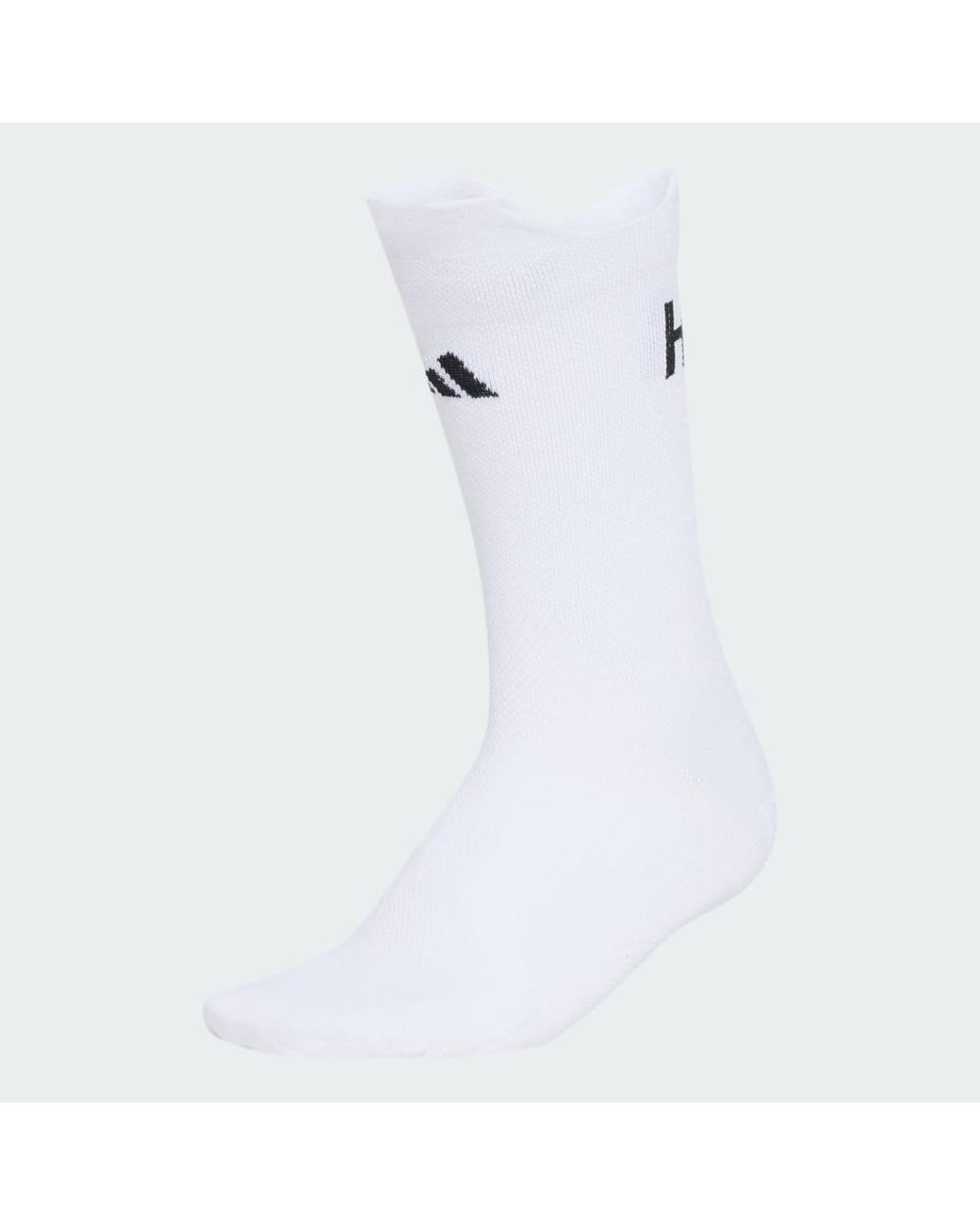 Adidas White Running Message Crew Socks