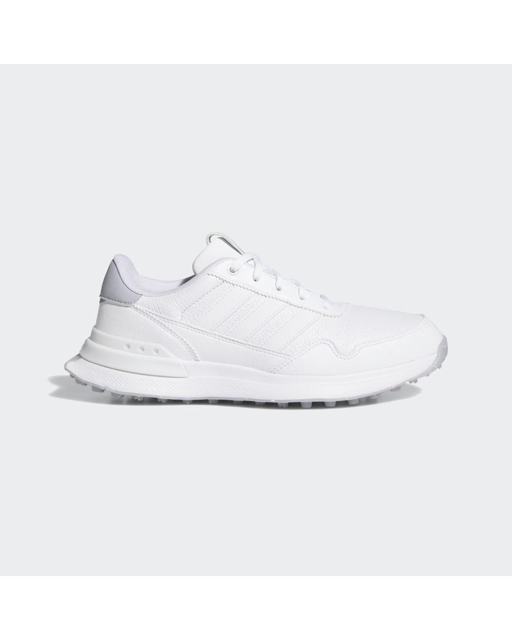 Adidas White S2G 26 Leather Spikeless Golf Shoes