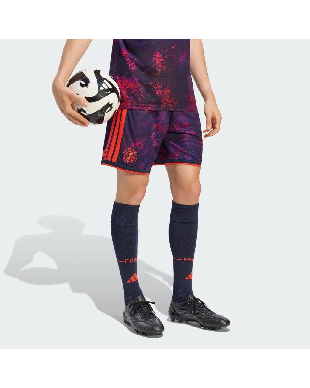 Adidas Purple Fc Bayern 26/27 Third Shorts for men